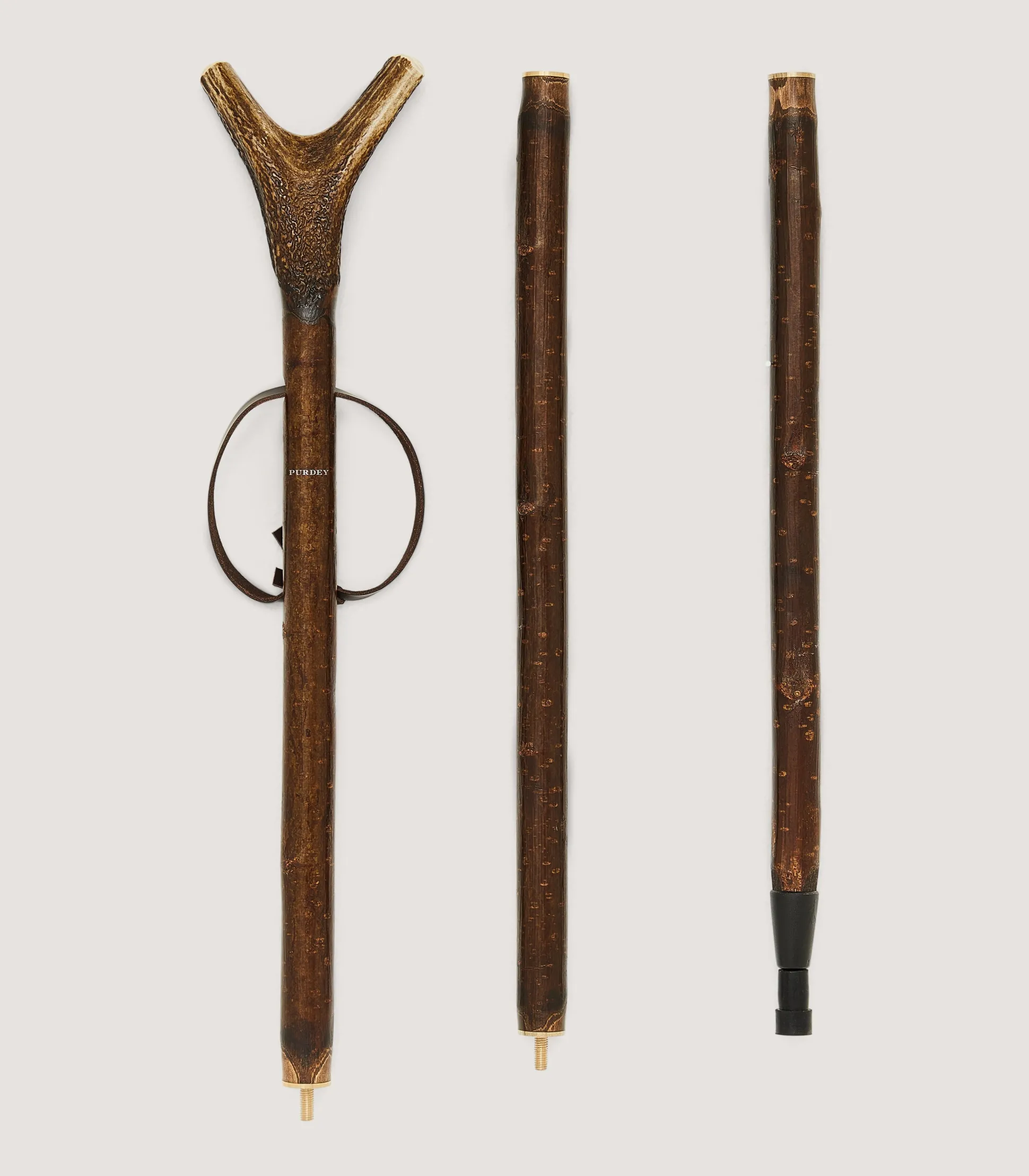 Purdey Adjustable Travel Staghorn Thumbstick