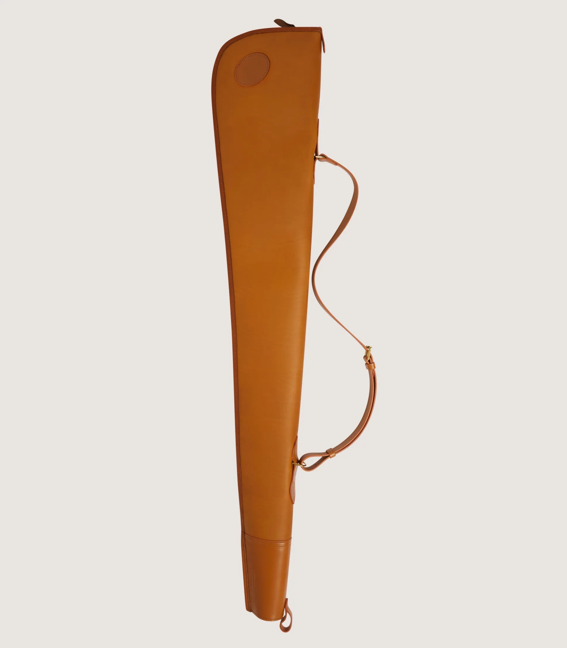 Purdey Bridle Leather Gun Cover In Tan