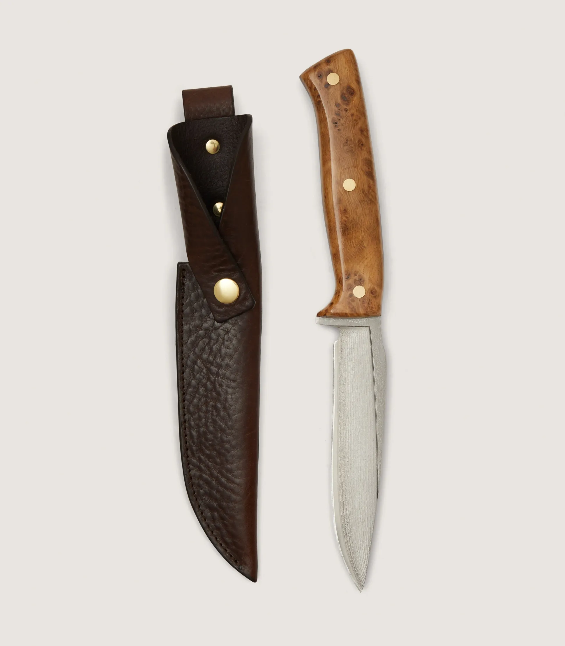 Purdey Coldharbour Hunter Knife - 5 inch In Burr Oak