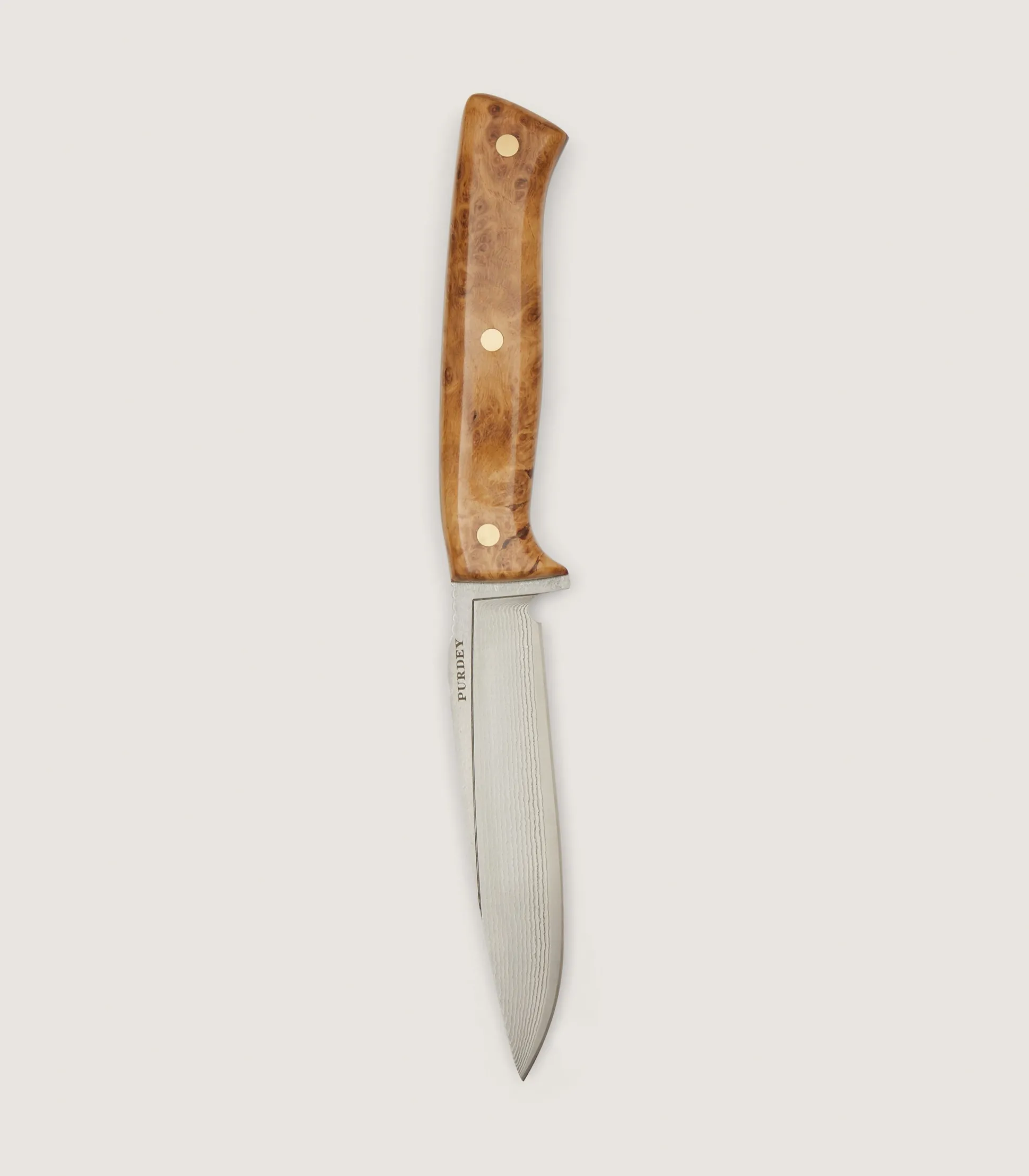 Purdey Coldharbour Hunter Knife - 5 inch In Burr Oak