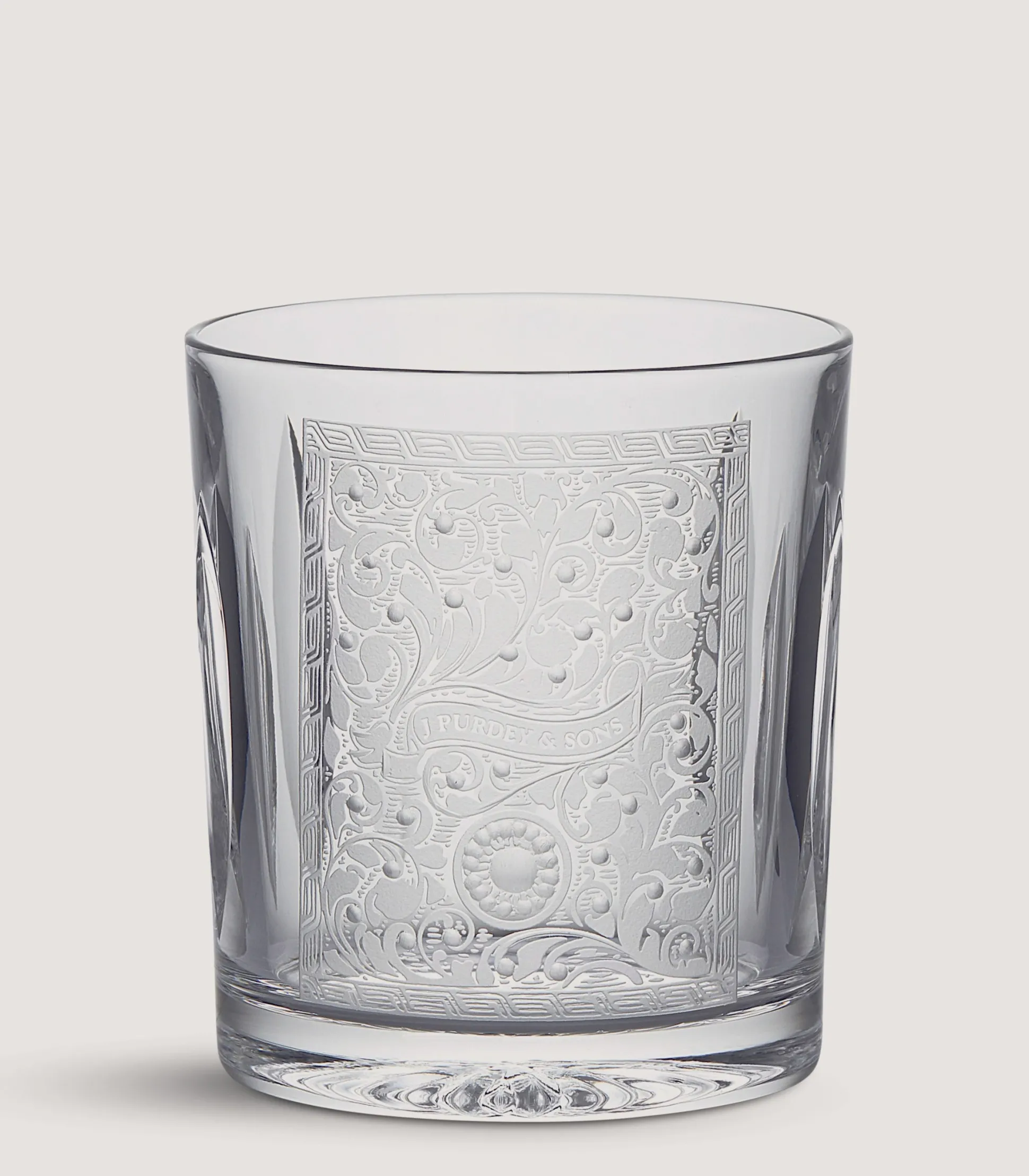 Purdey Crystal Tumbler With Scroll Engraving