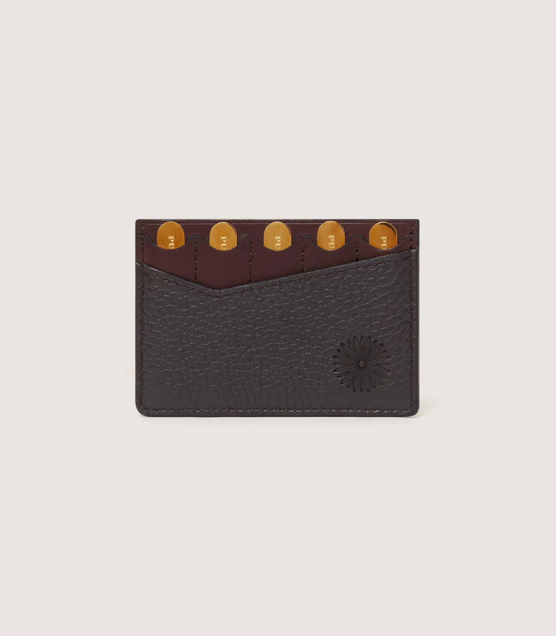 Purdey Featherburst Card Position Finder In Dark Brown