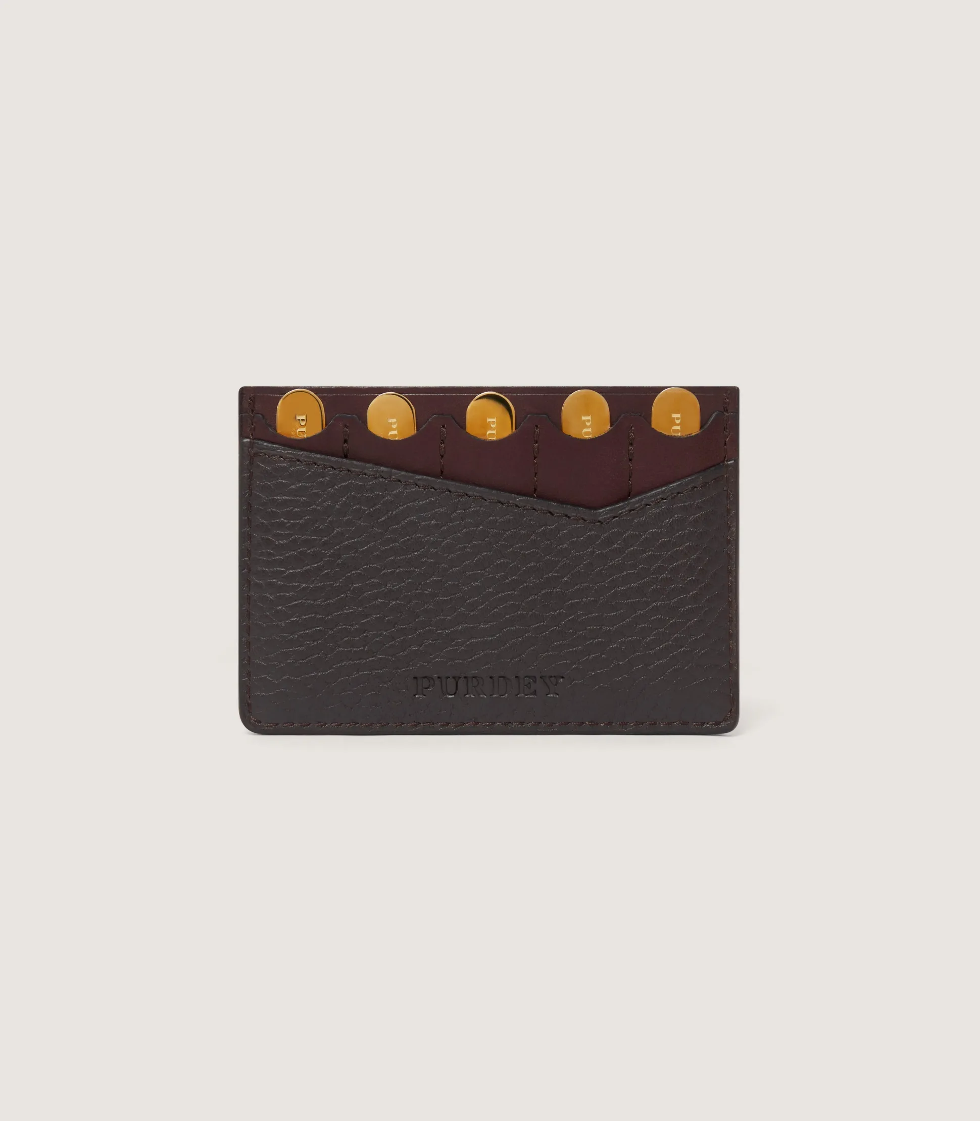 Purdey Featherburst Card Position Finder In Dark Brown