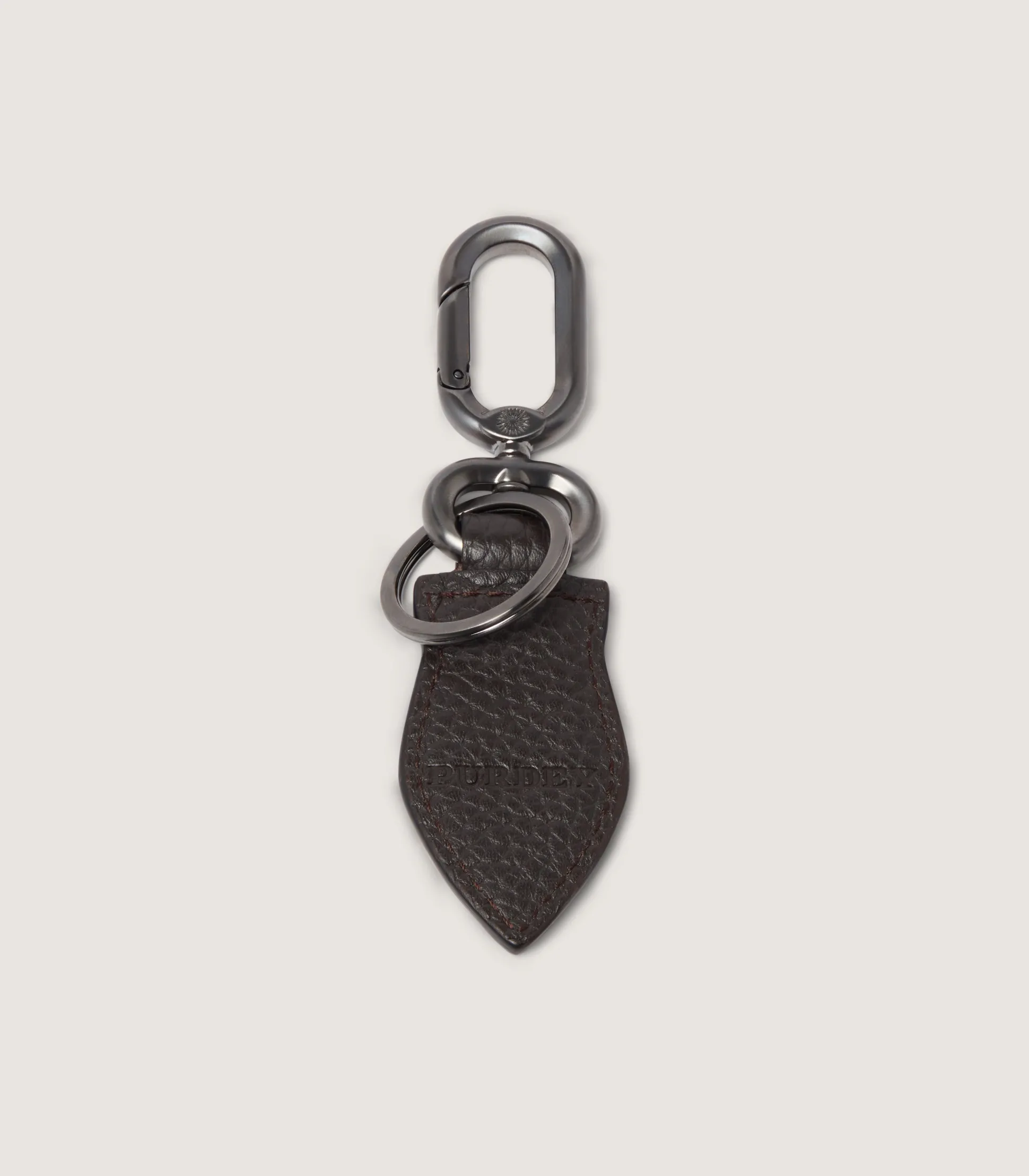 Purdey Featherburst Keyring In Dark Brown