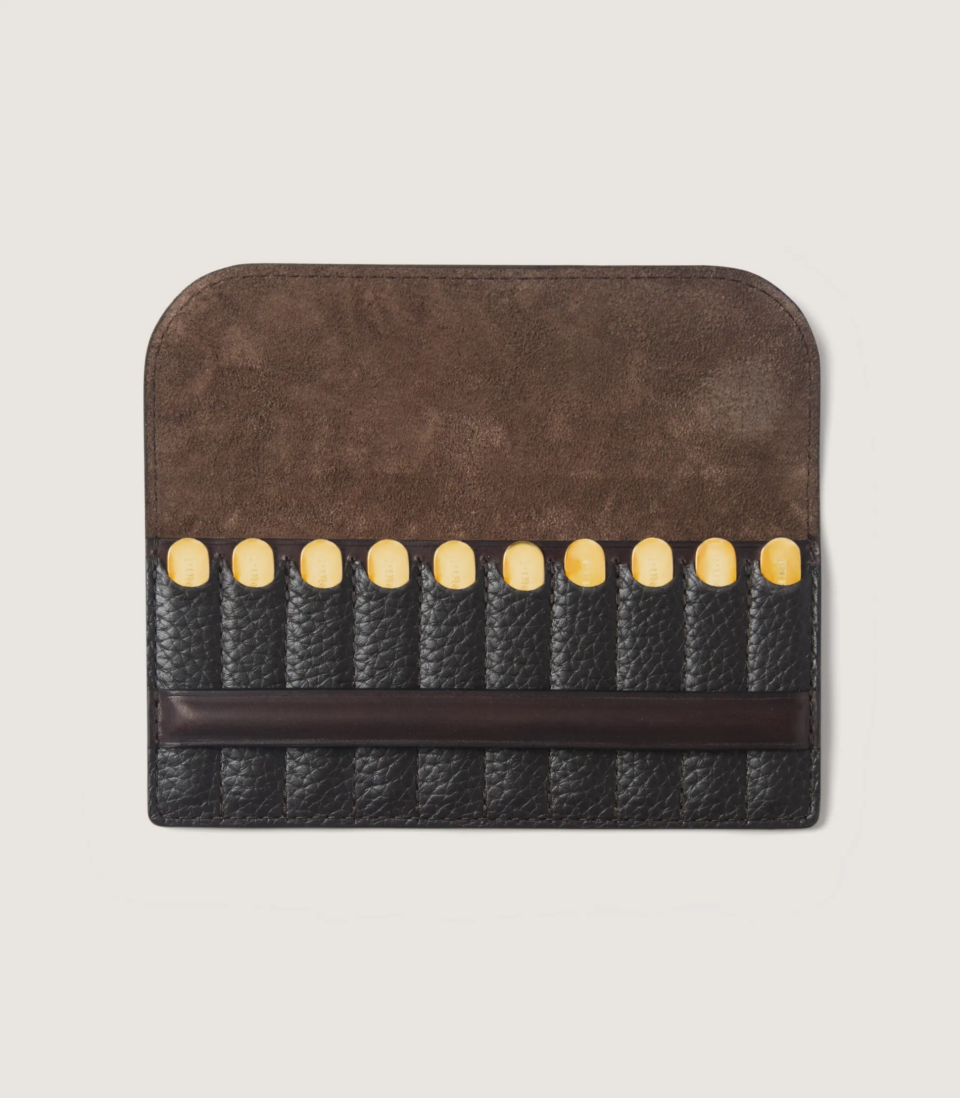 Purdey Featherburst Traditional Wallet Position Finder in Dark Brown