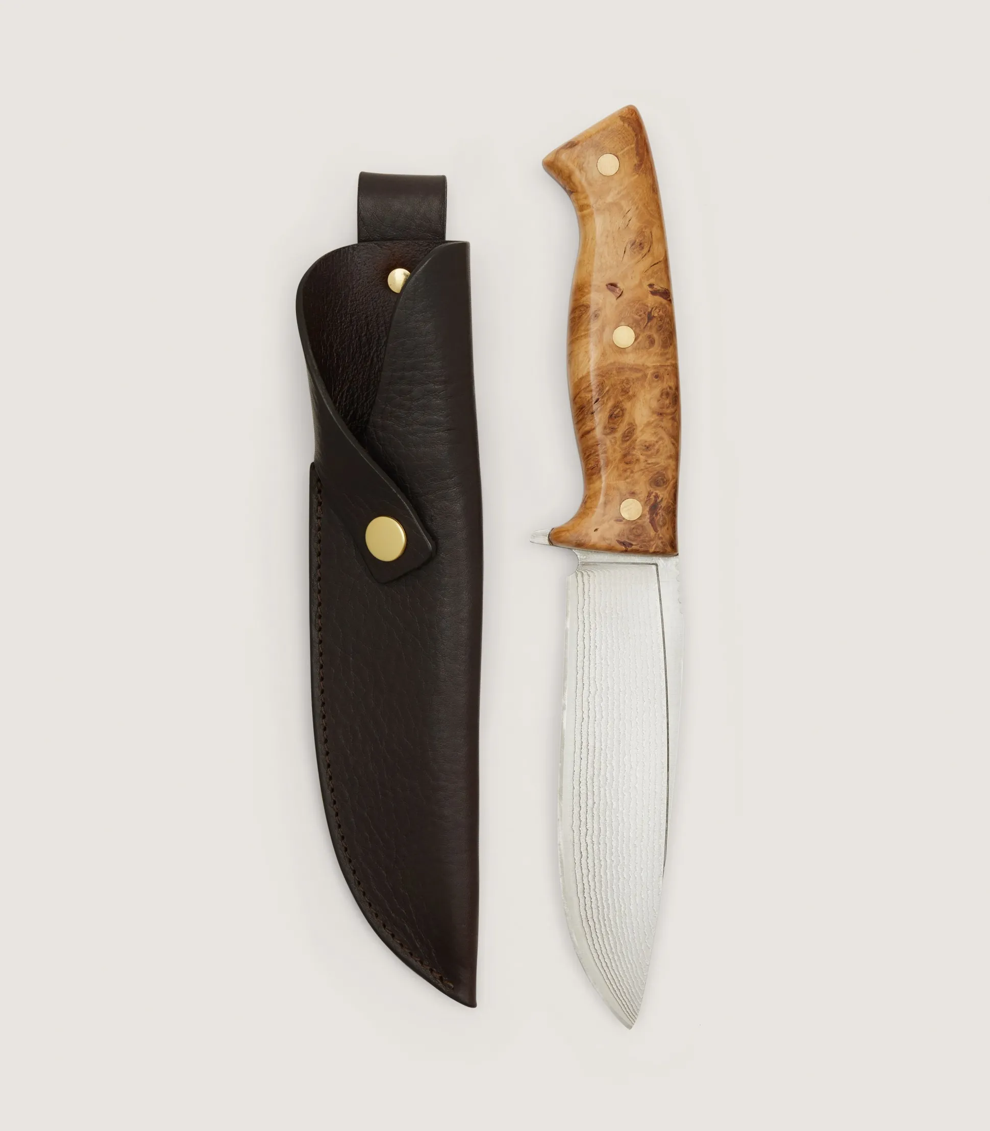 Purdey Flagstaff Hunter Knife - 5 inch In Burr Oak