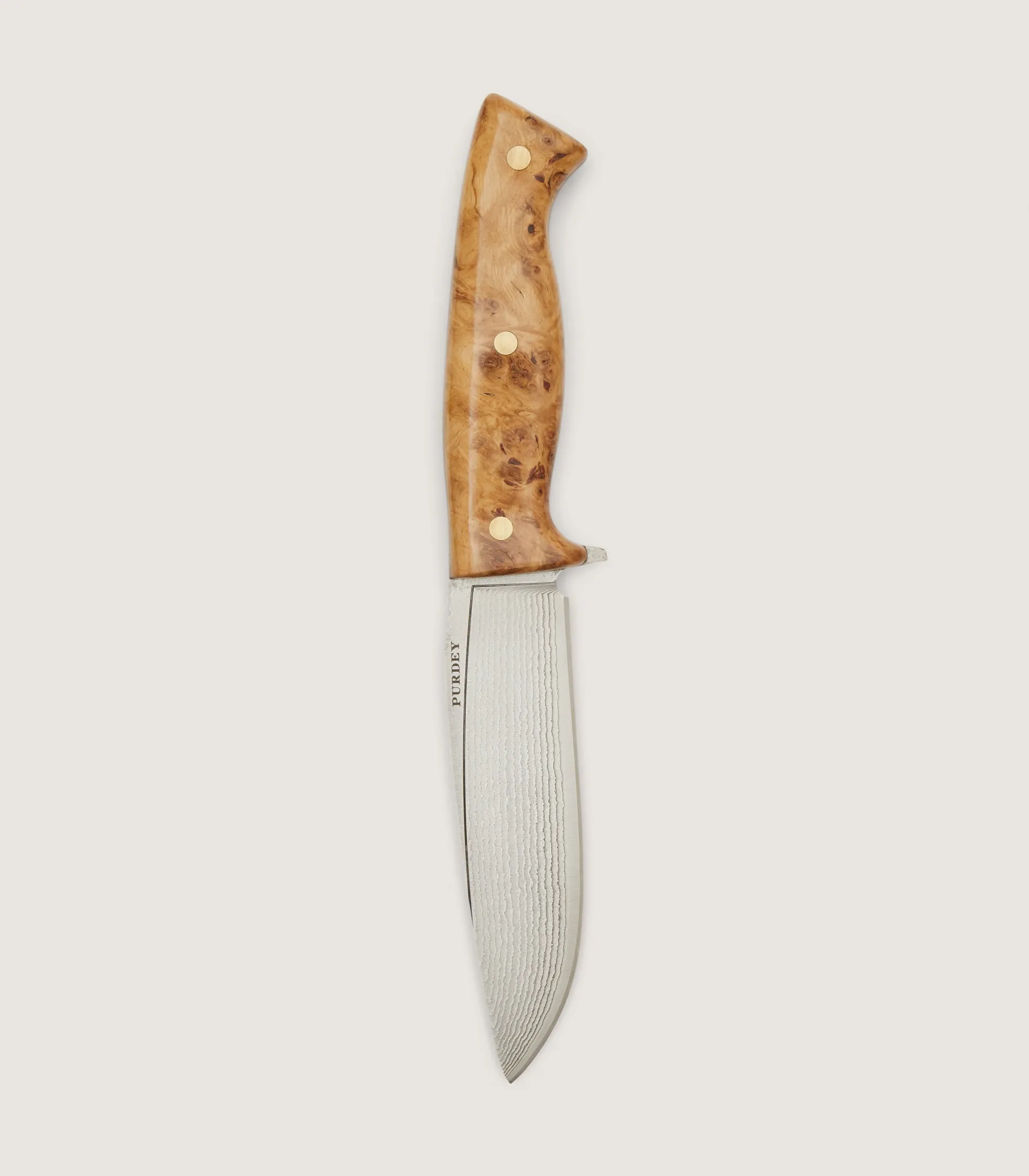 Purdey Flagstaff Hunter Knife - 5 inch In Burr Oak