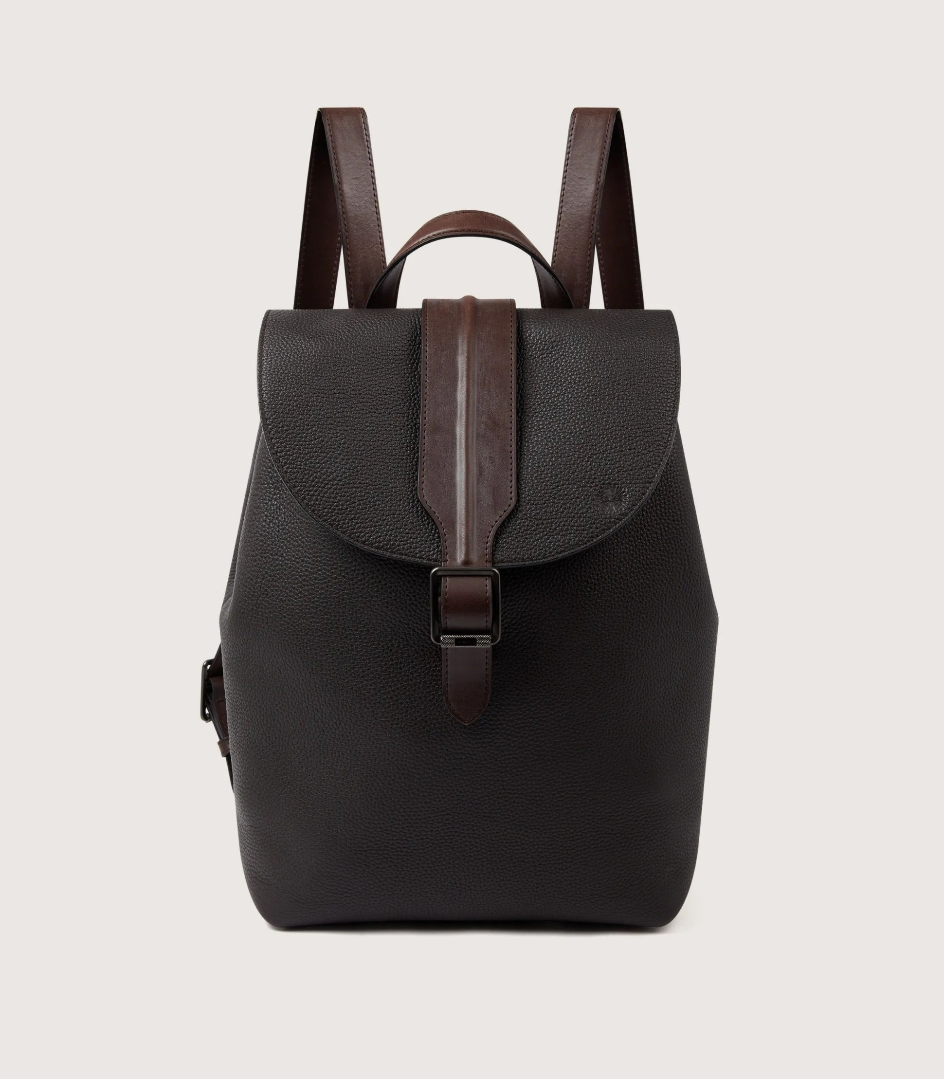 Purdey Leather Backpack Ghillie In Dark Brown