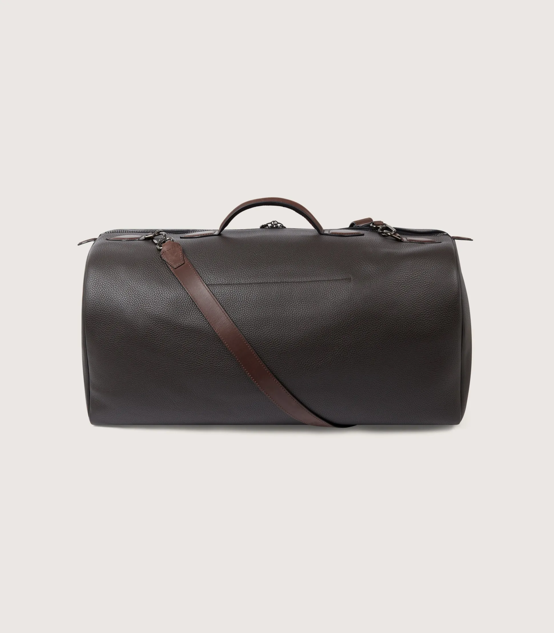 Purdey Leather Duffle Holdall Loader In Dark Brown