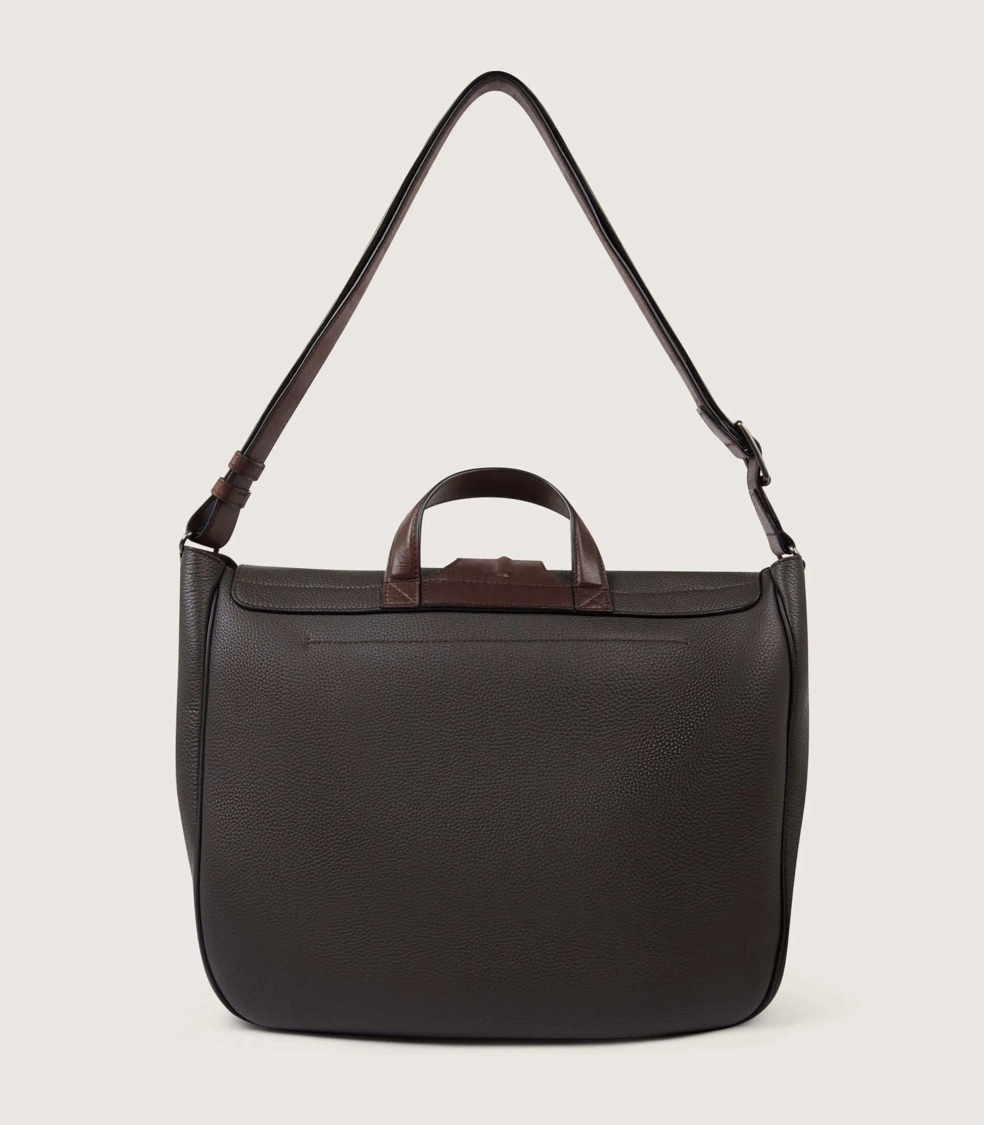 Purdey Leather Field Bag In Dark Brown