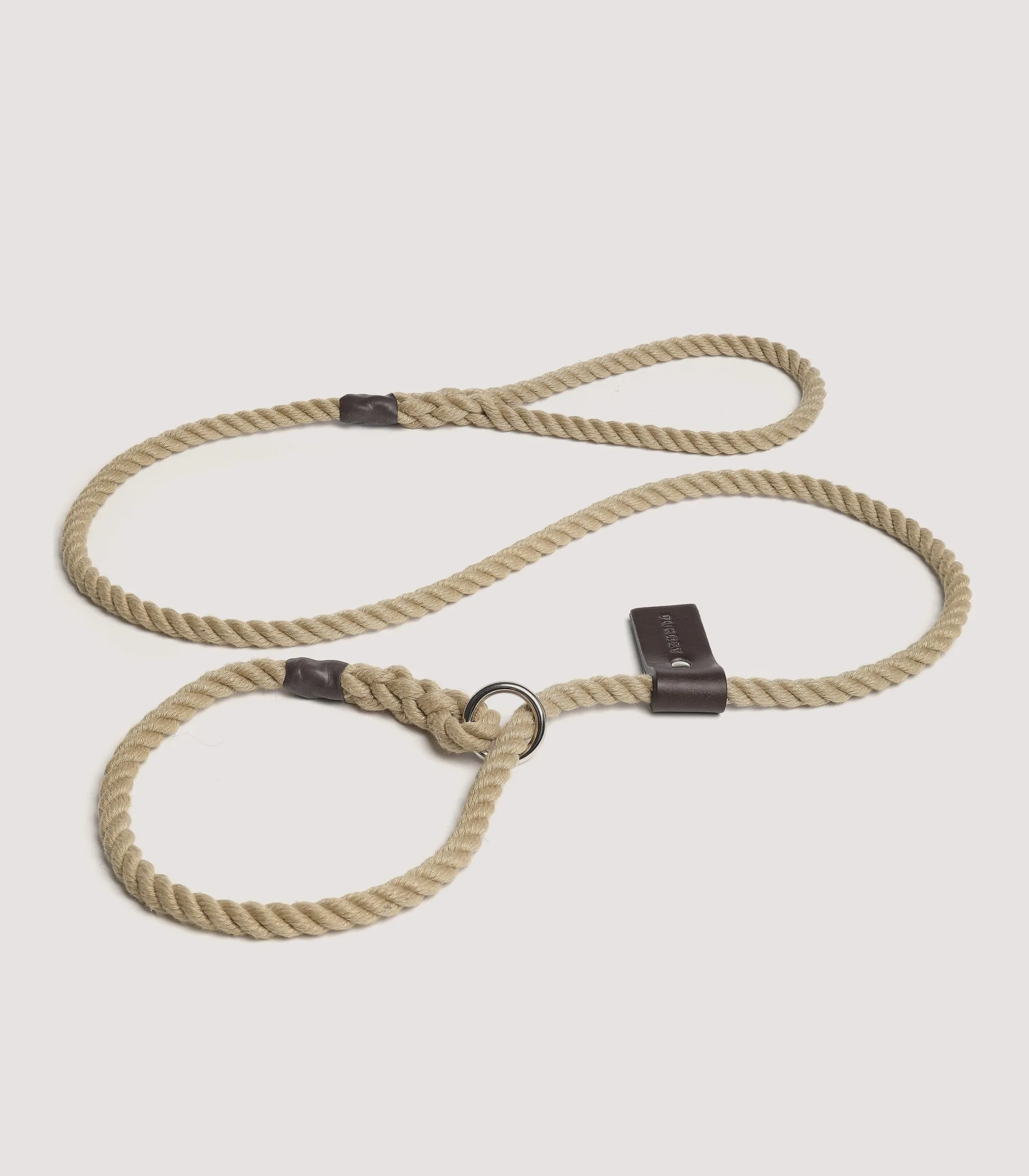 Purdey Lightweight Rope Slip Lead In Natural