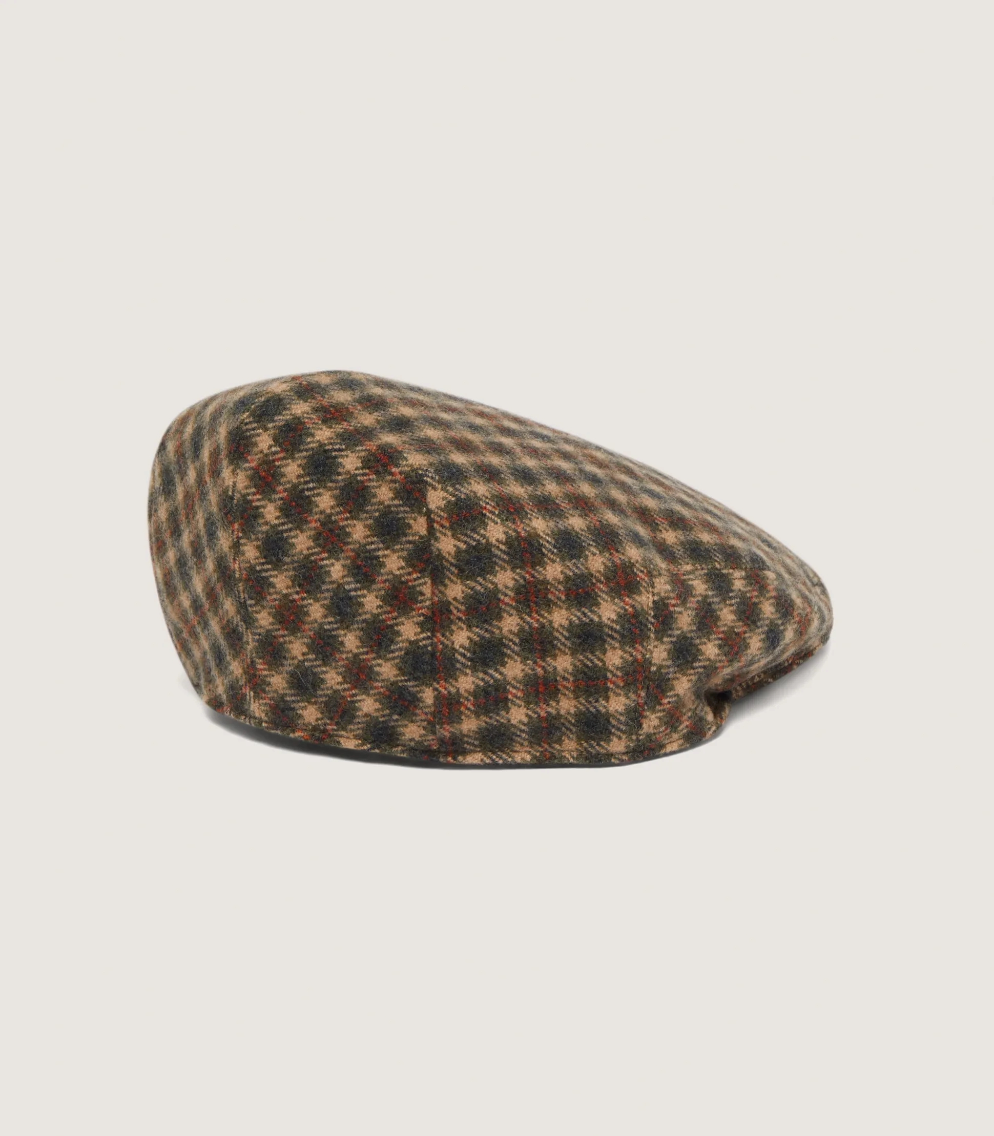 Women Purdey Litton Short Peak Cashmere Tweed Cap in Langshaw