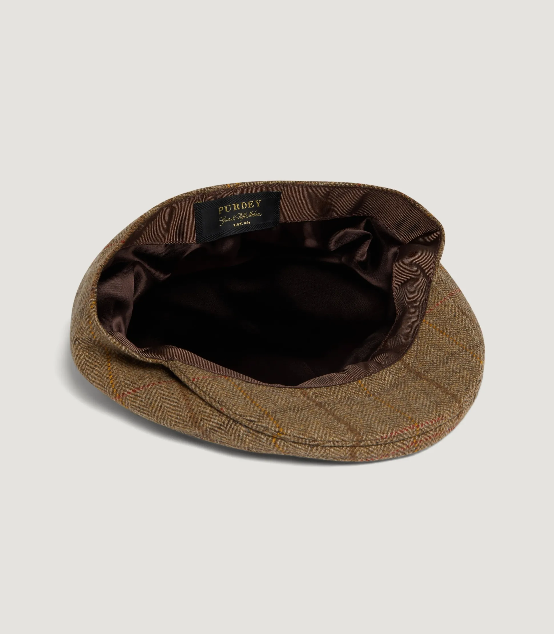 Women Purdey Litton Short Peak Tweed Flat Cap In Morar