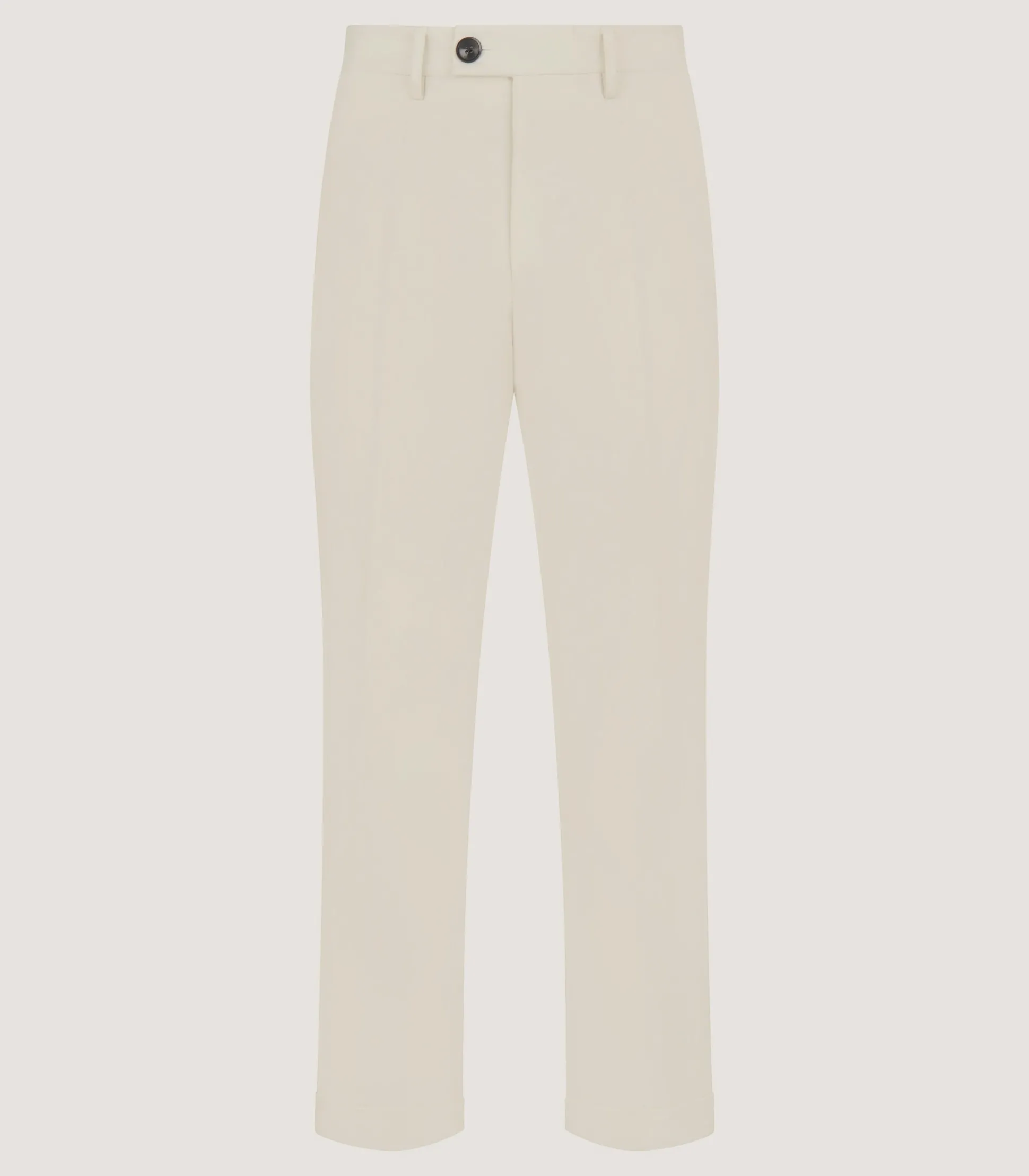 Purdey Men's Brushed Cotton Twill Flat Front Trousers In Stone