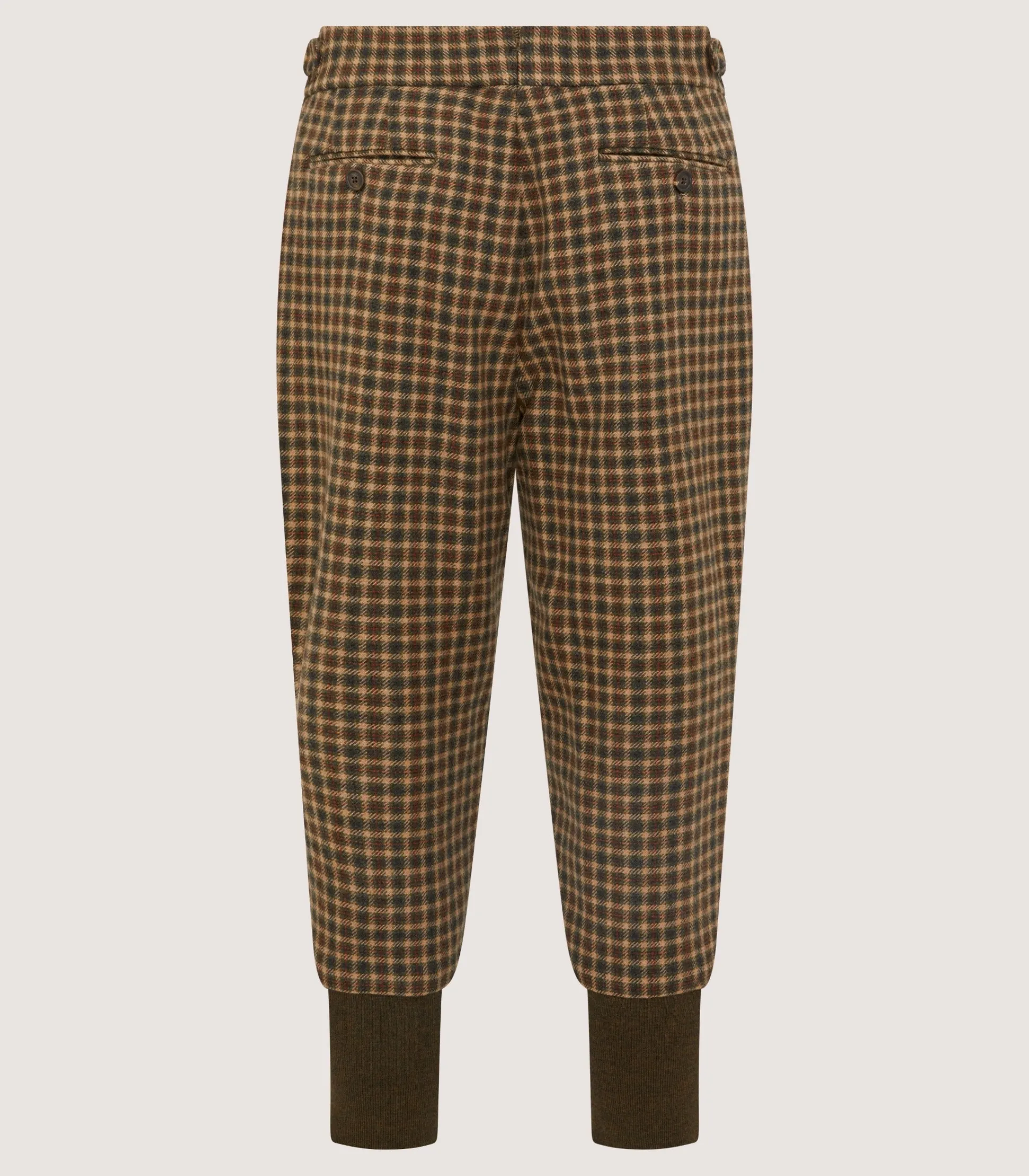 Purdey Men's Cashmere Tweed Two Pleat Breek with Storm Cuff in Langshaw