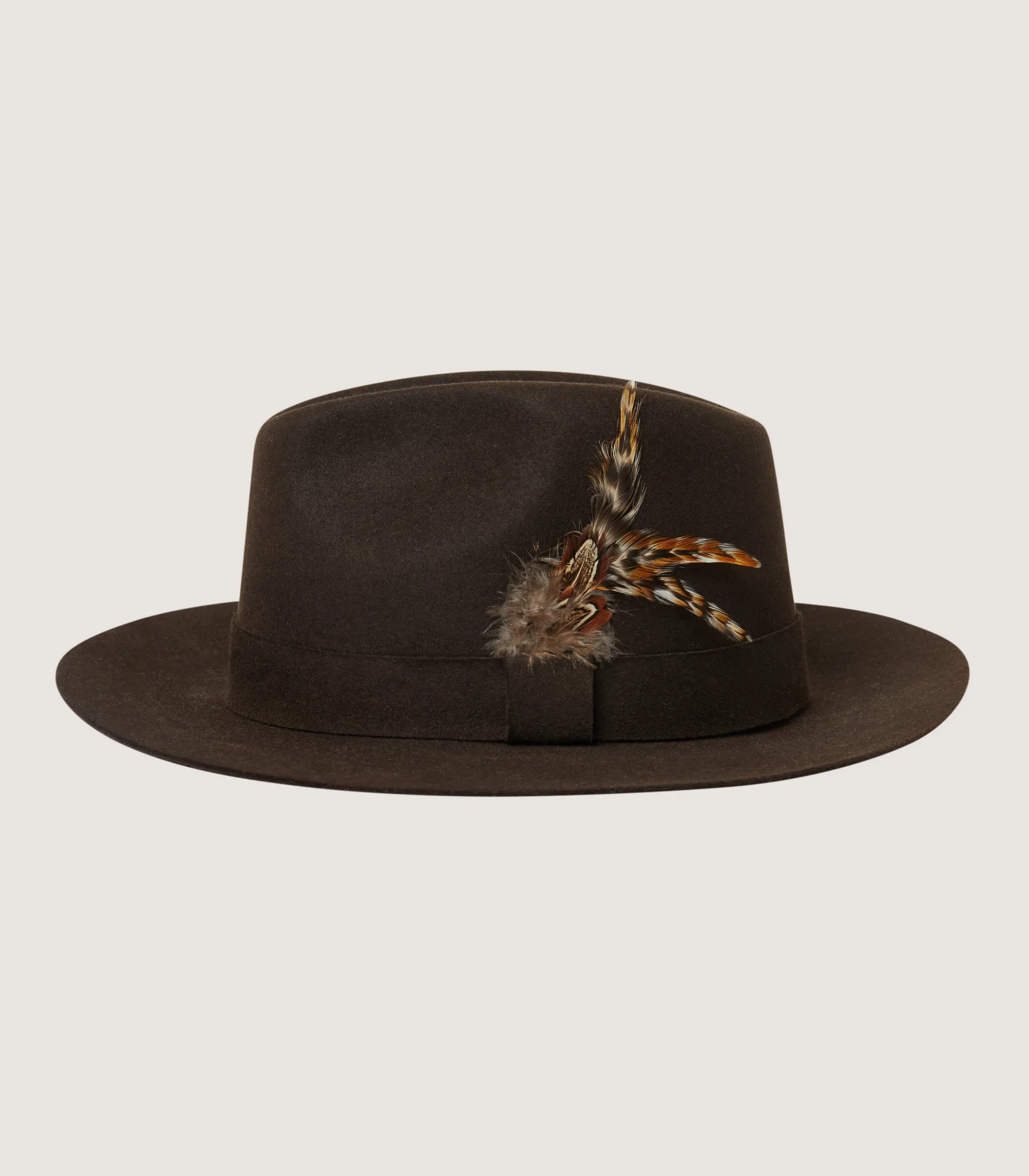 Purdey Men's Fedora With Feather