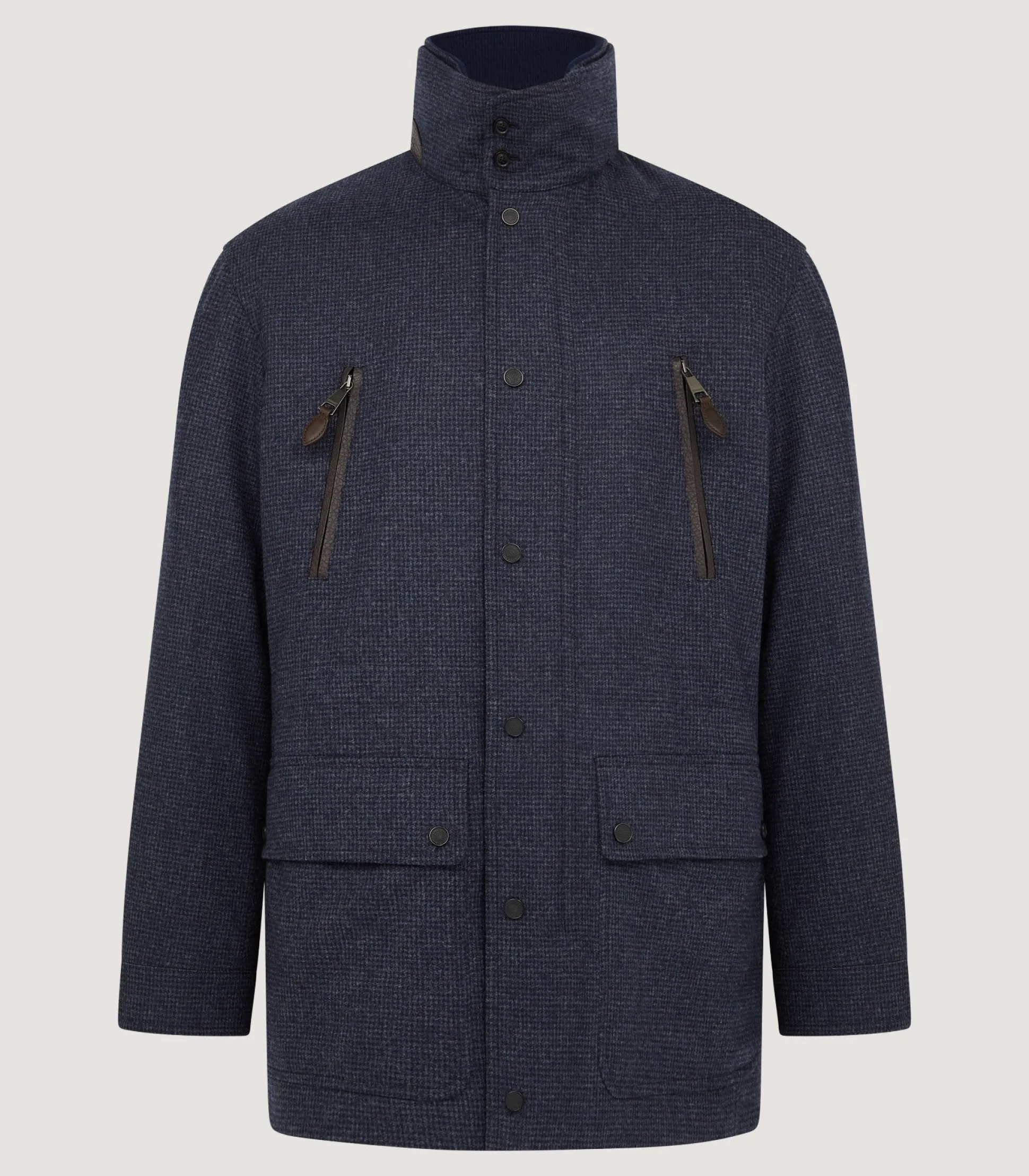 Purdey Men's Lancaster Range Coat in Storm