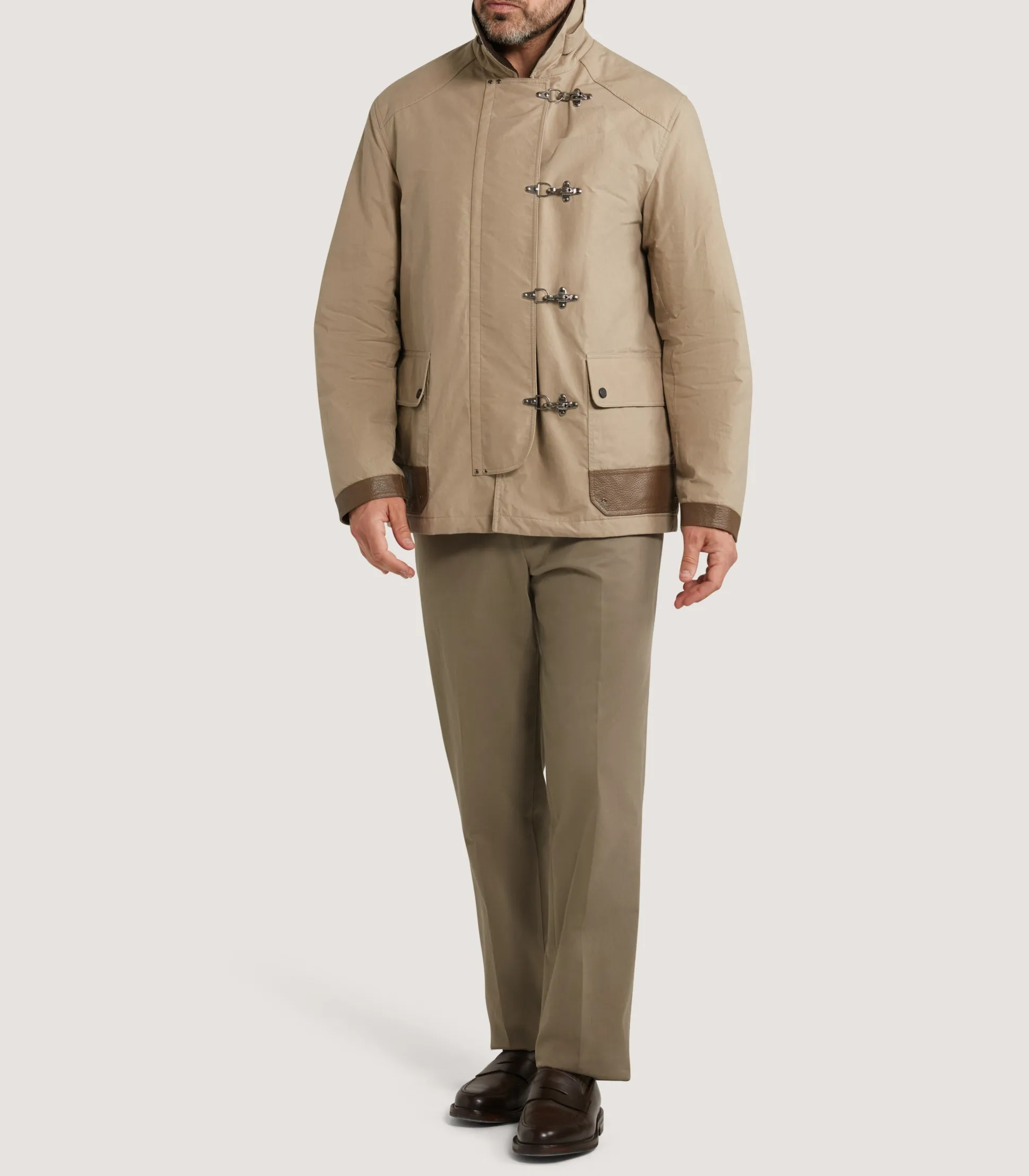 Purdey Men's Latch Coat In Khaki