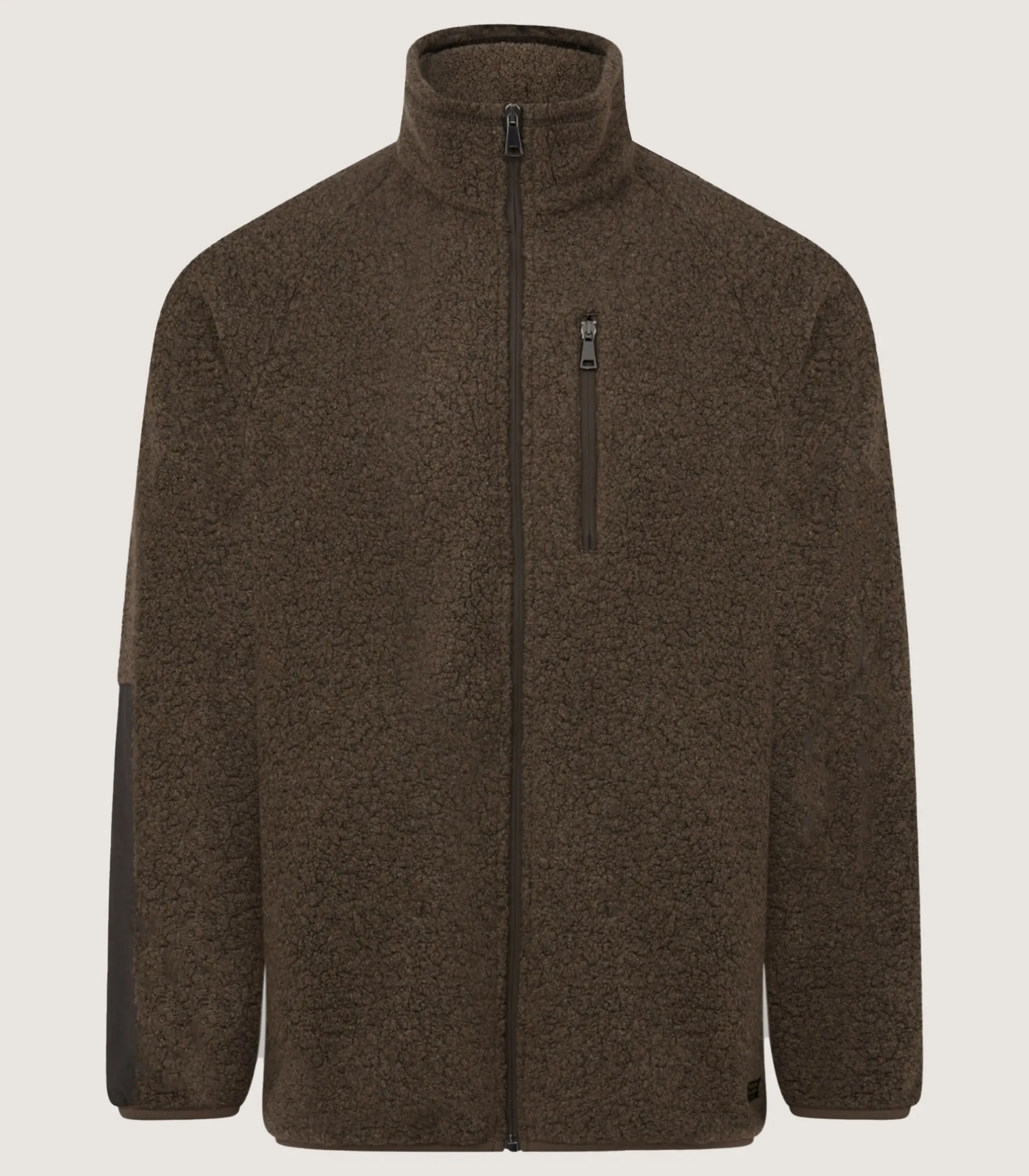 Purdey Men's Merino Lux Fleece Jacket In Walnut