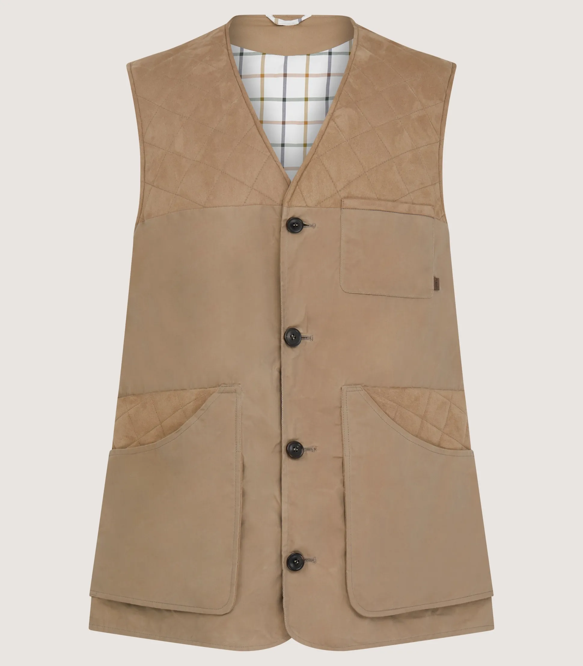 Purdey Men's Summer Dry Wax Sporting Vest In Taupe