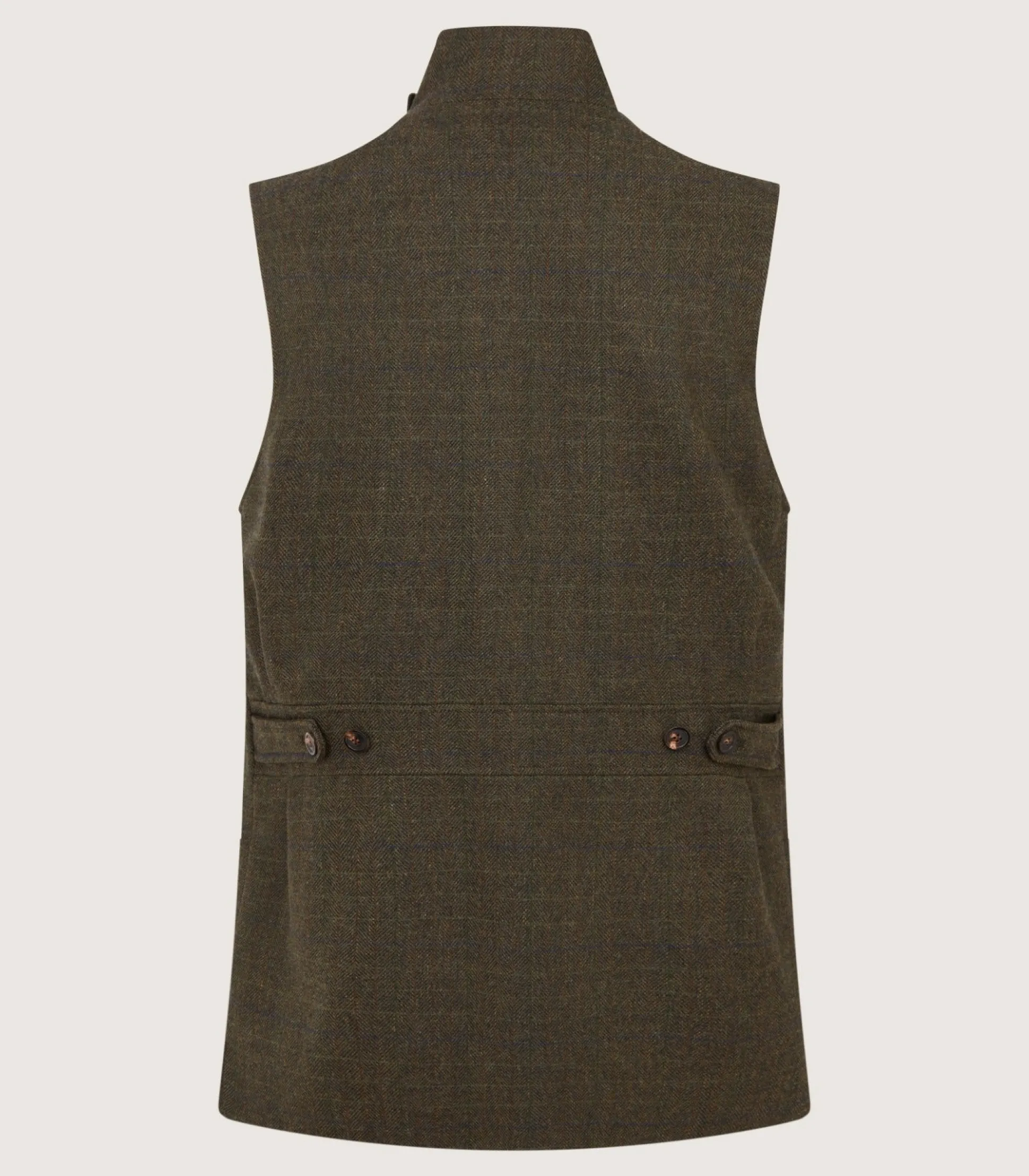 Purdey Men's Technical Tweed High Collar Sporting Vest In Strathbeg