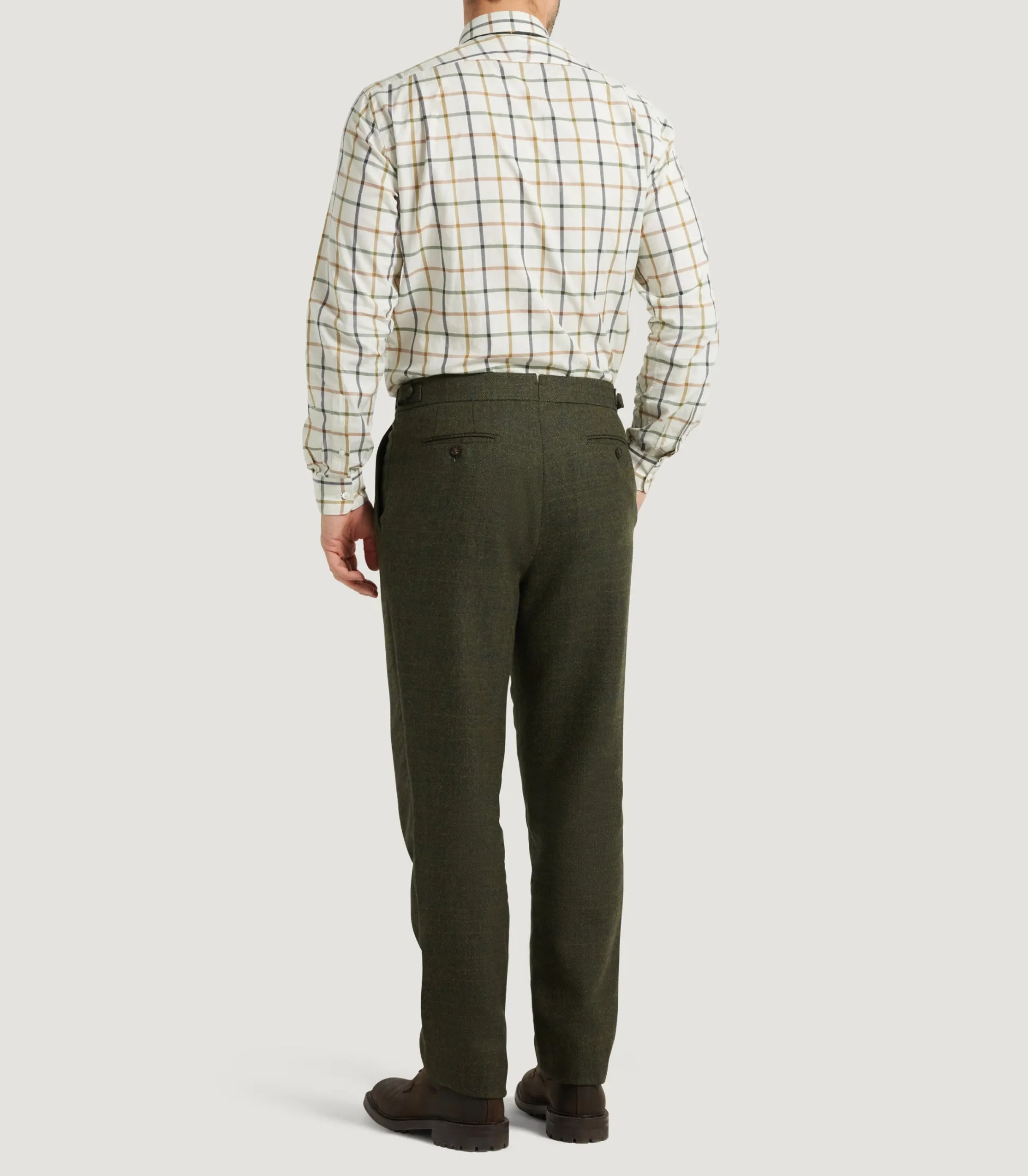 Purdey Men's Technical Tweed Two Pleat Sporting Trousers In Strathbeg