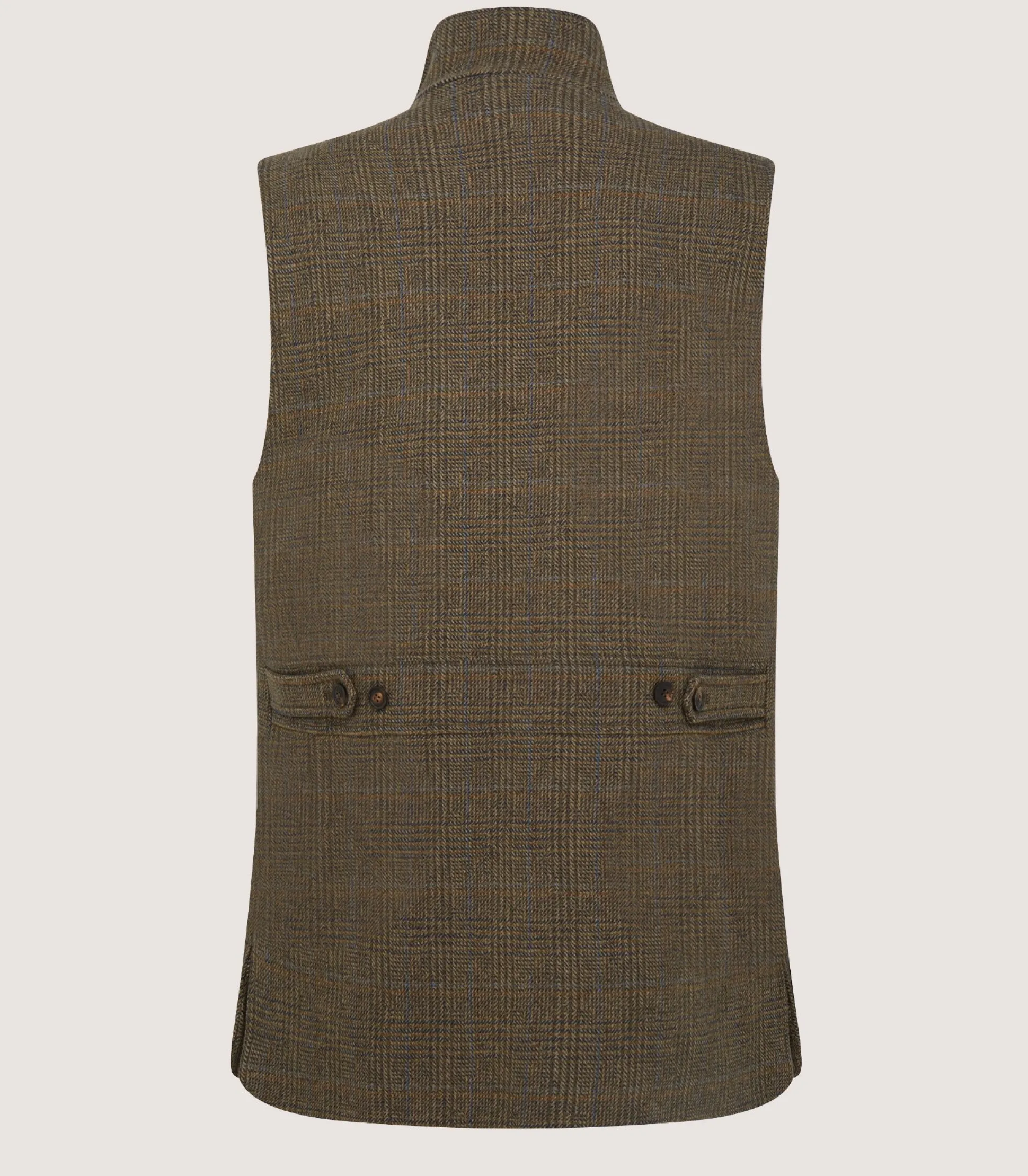 Purdey Men's Tweed High Collar Sporting Vest In Morlich