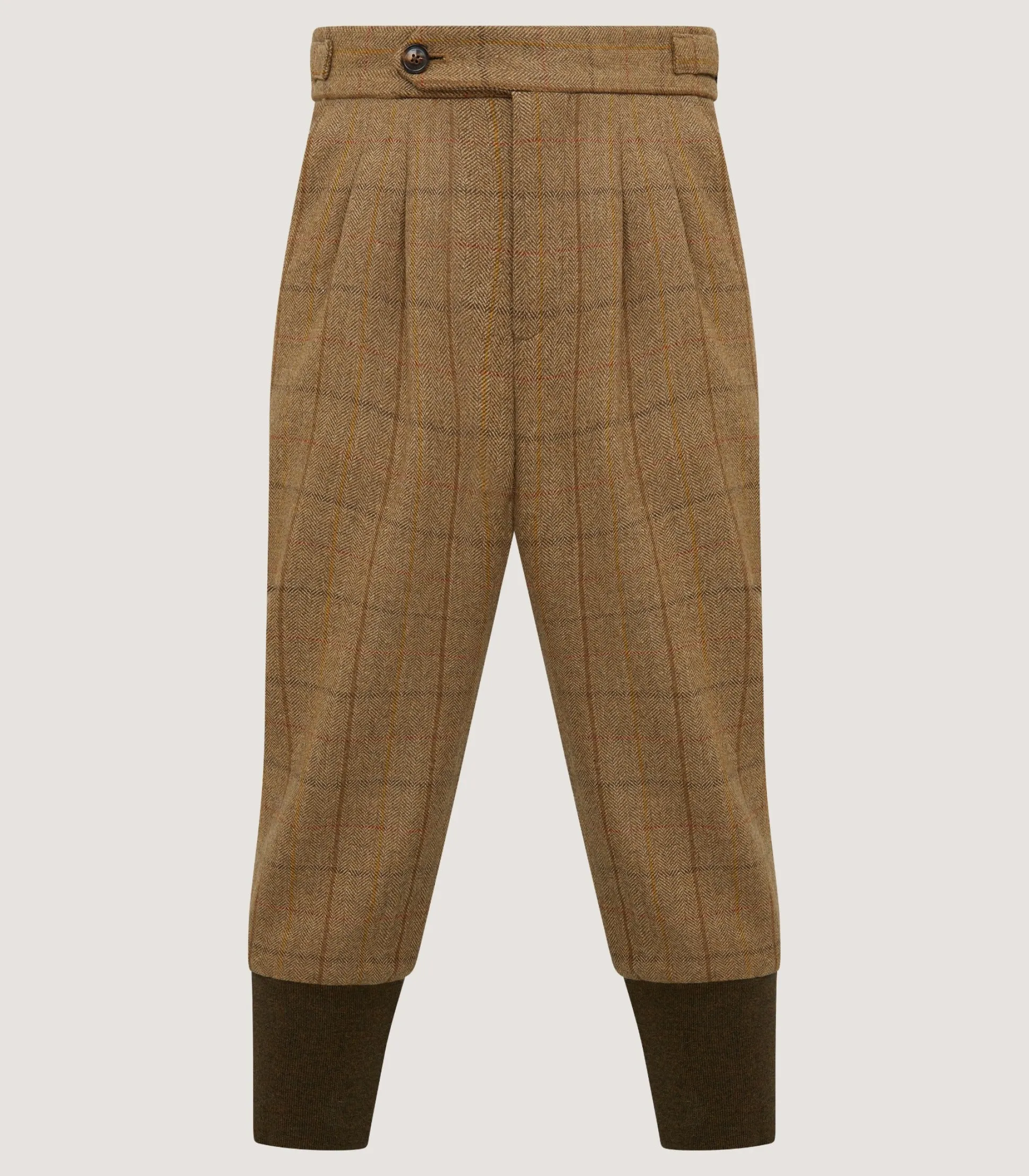 Purdey Men's Tweed Two Pleat Breek with Storm Cuff in Morar