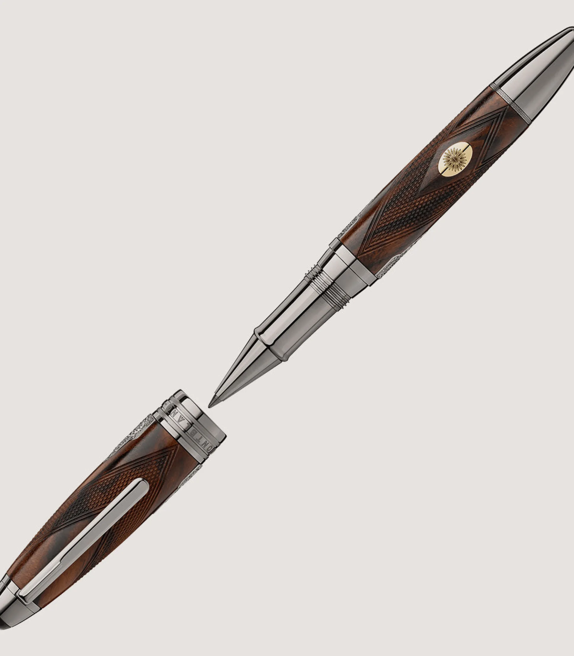 Purdey Montblanc X - Meisterstuck Great Masters Rollerball Pen In Natural
