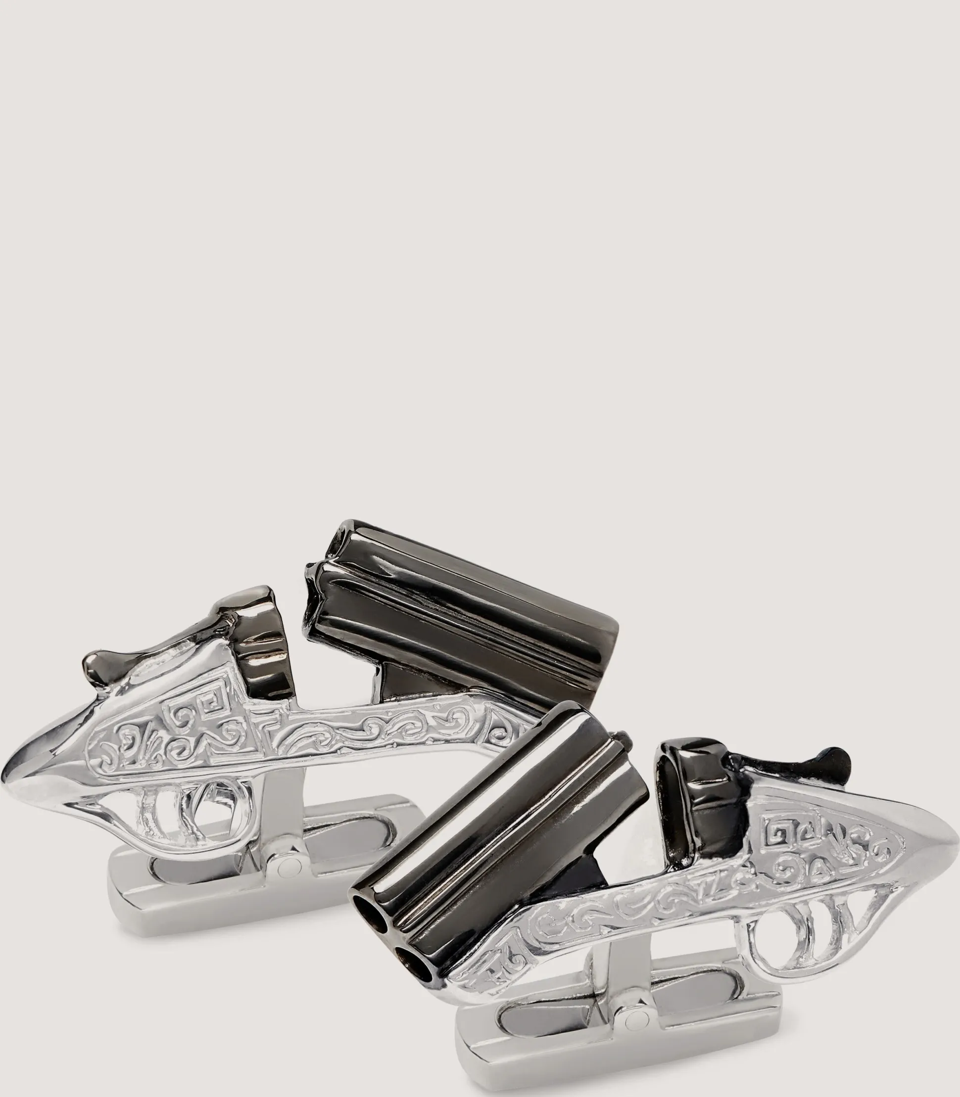 Purdey Over-And-Under Silver Cufflinks In Silver