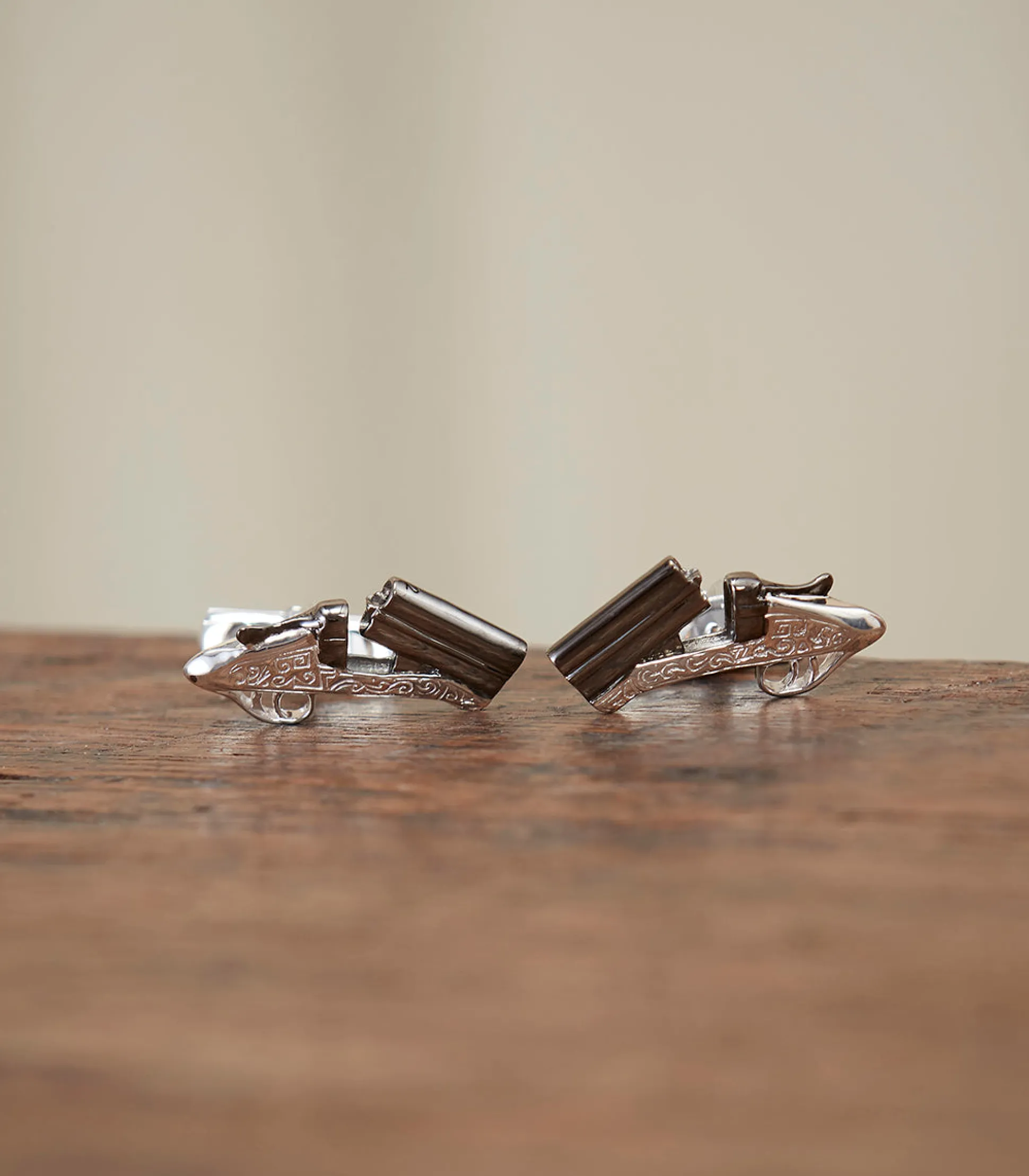 Purdey Over-And-Under Silver Cufflinks In Silver