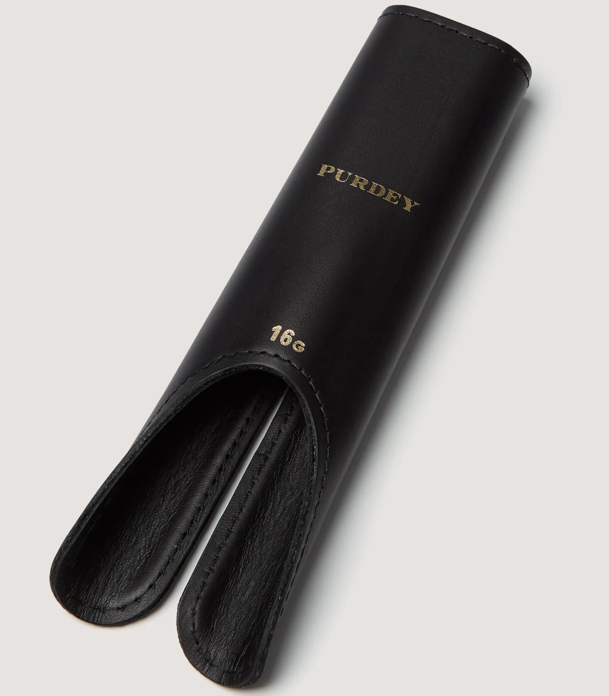 Purdey Leather Handguard In Black