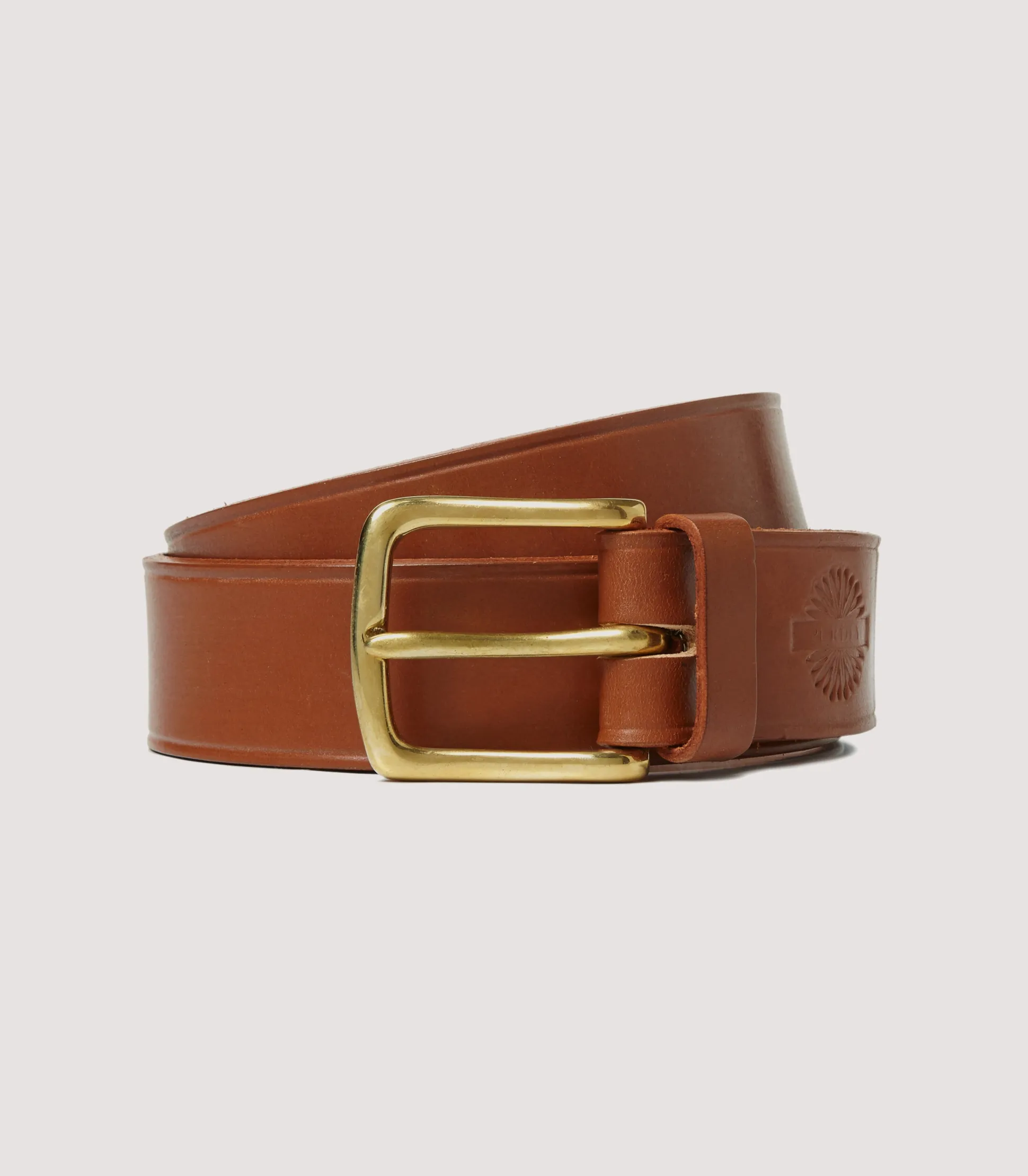 Purdey Unlined Bridle Leather Belt In London Tan