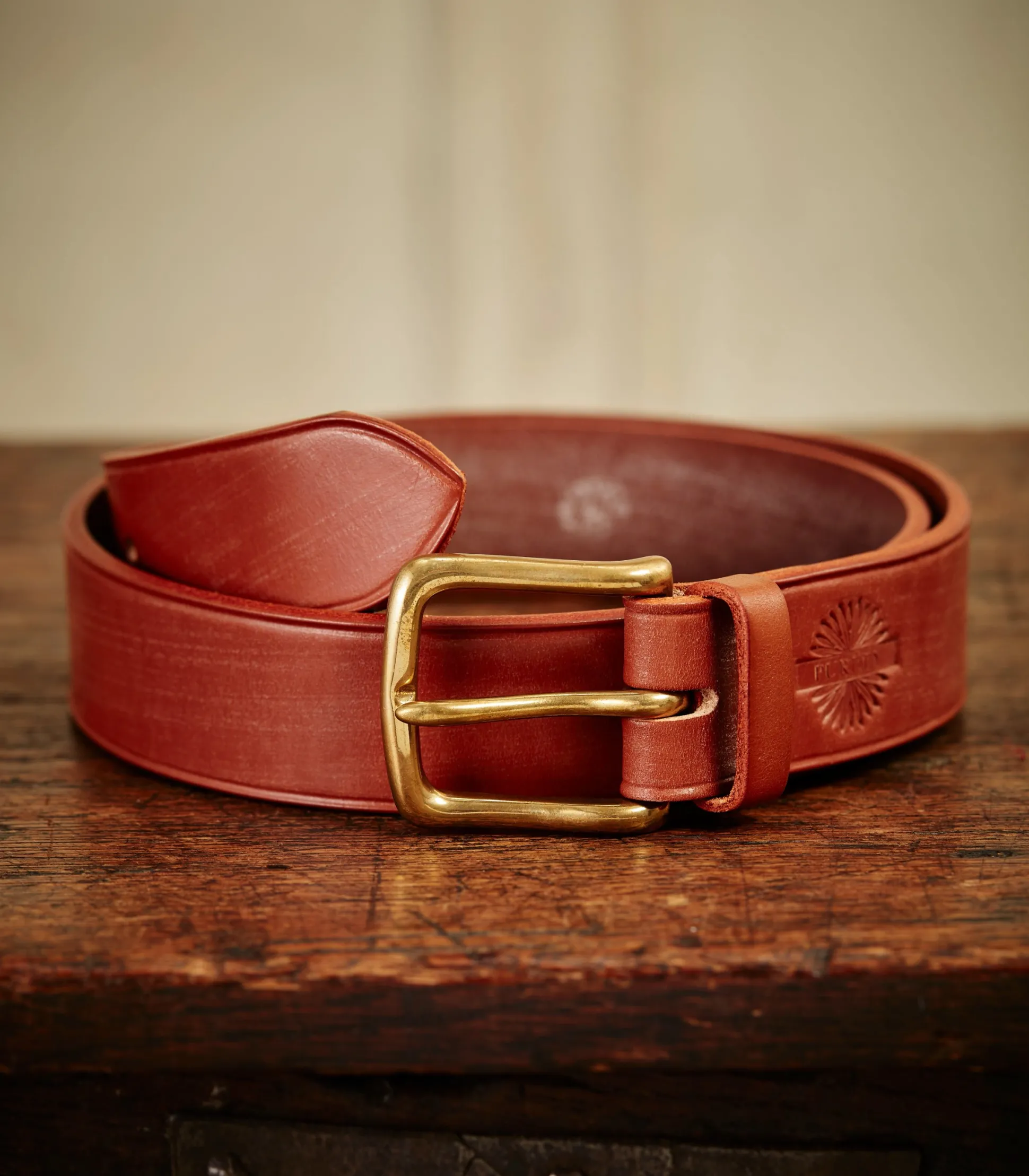 Purdey Unlined Bridle Leather Belt In London Tan