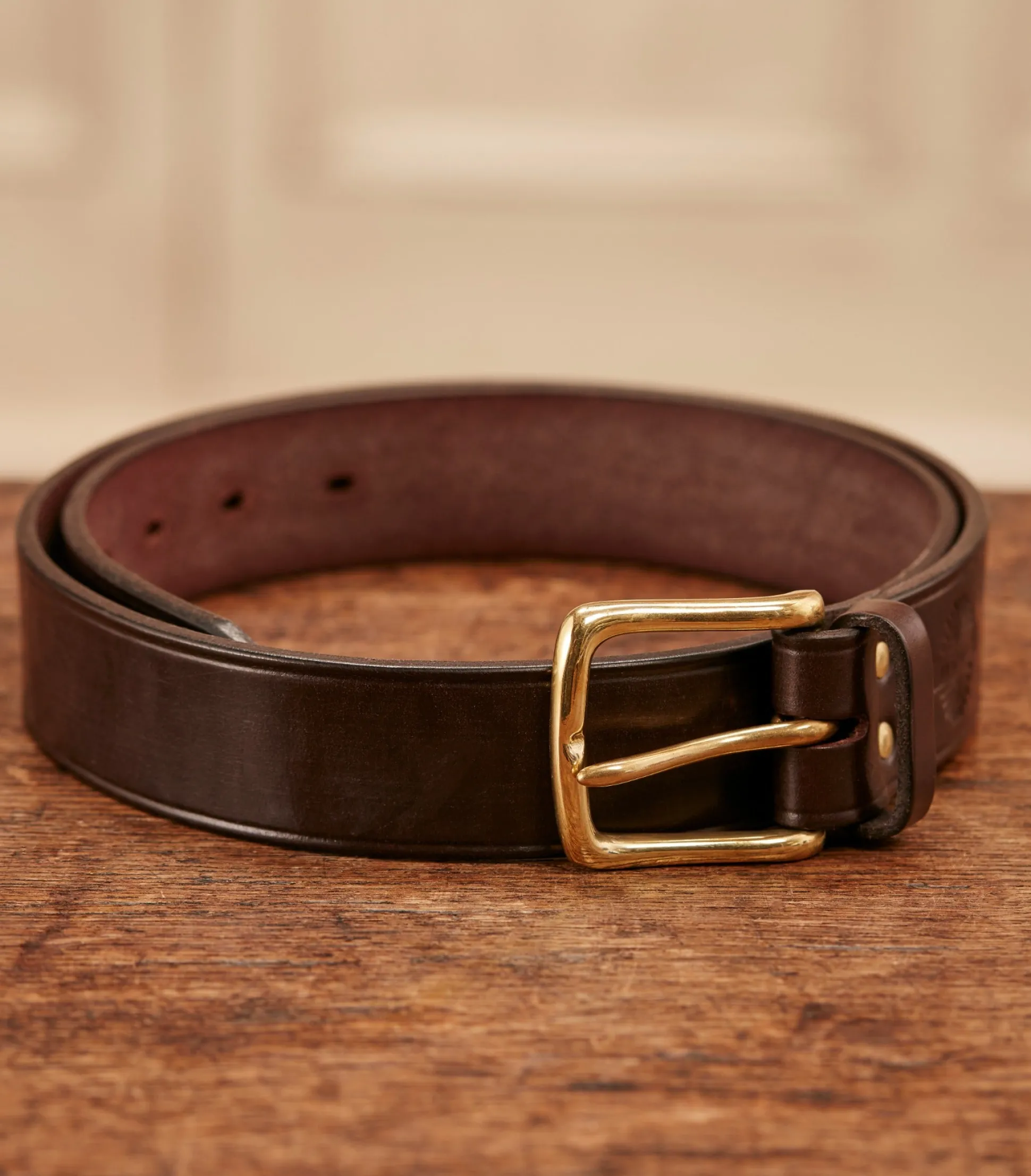 Purdey Unlined Bridle Leather Belt In Havana