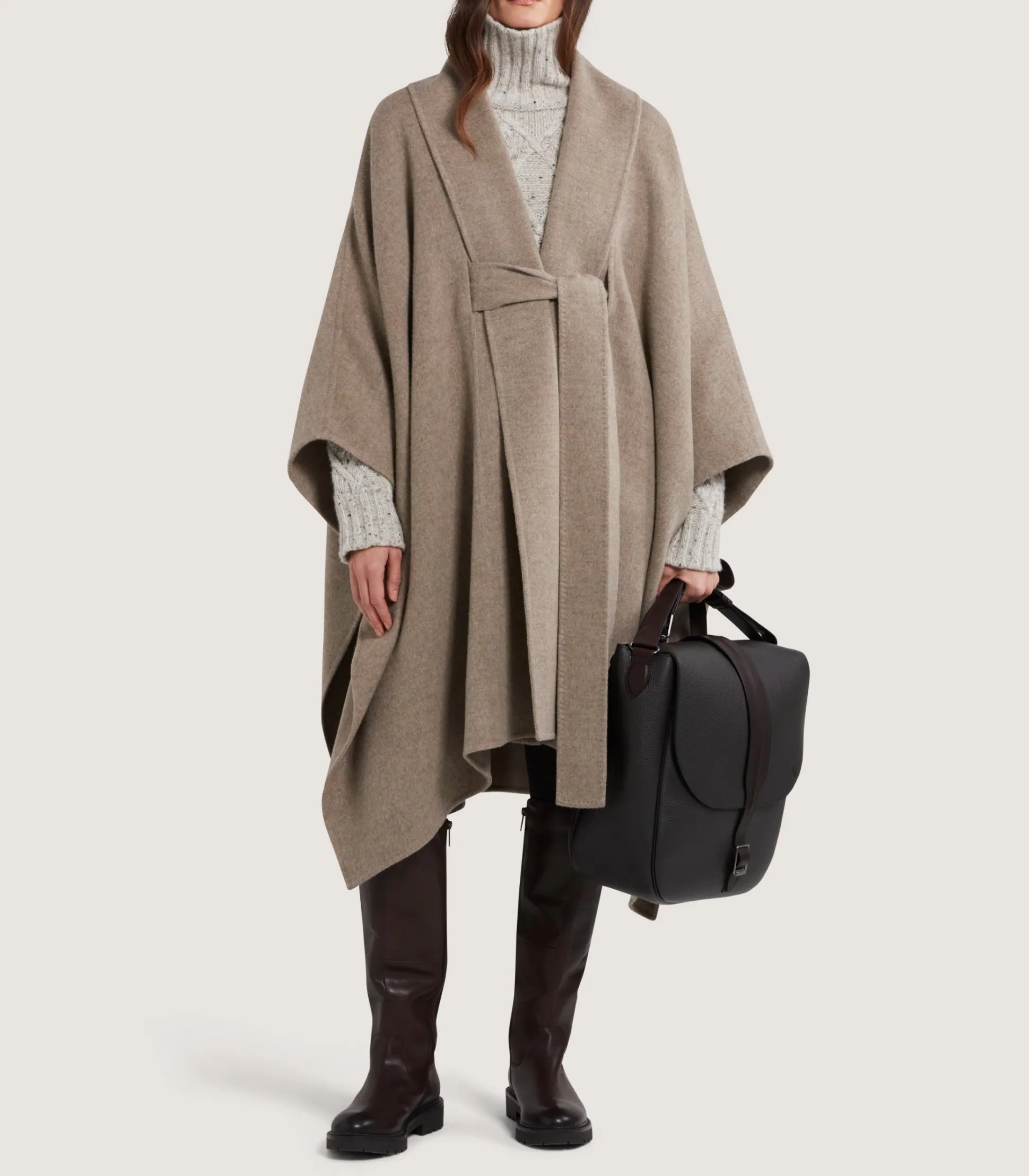 Women Purdey Women's Carrington Cape in Stone