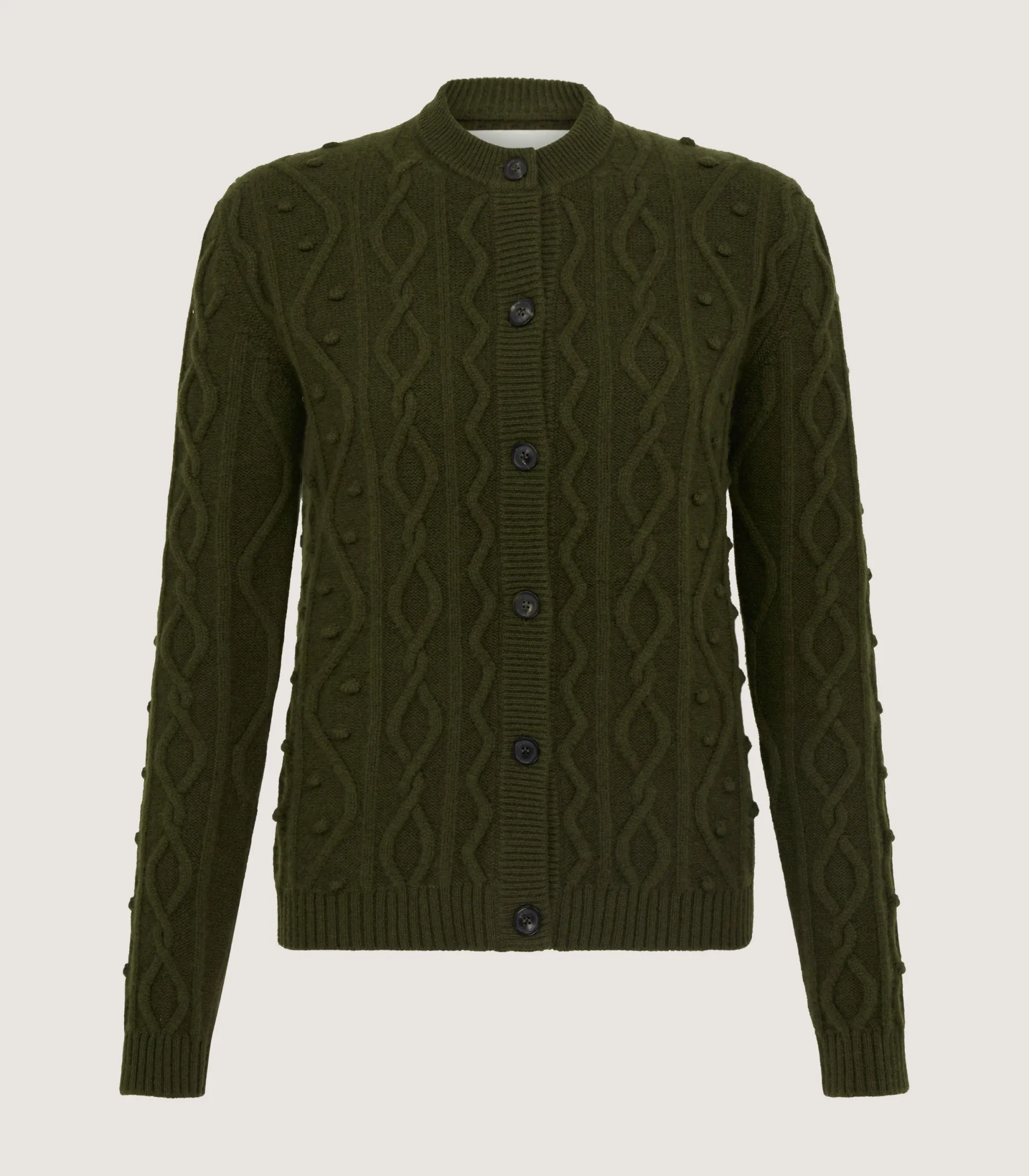 Women Purdey Women's Cashmere Aran Cardigan