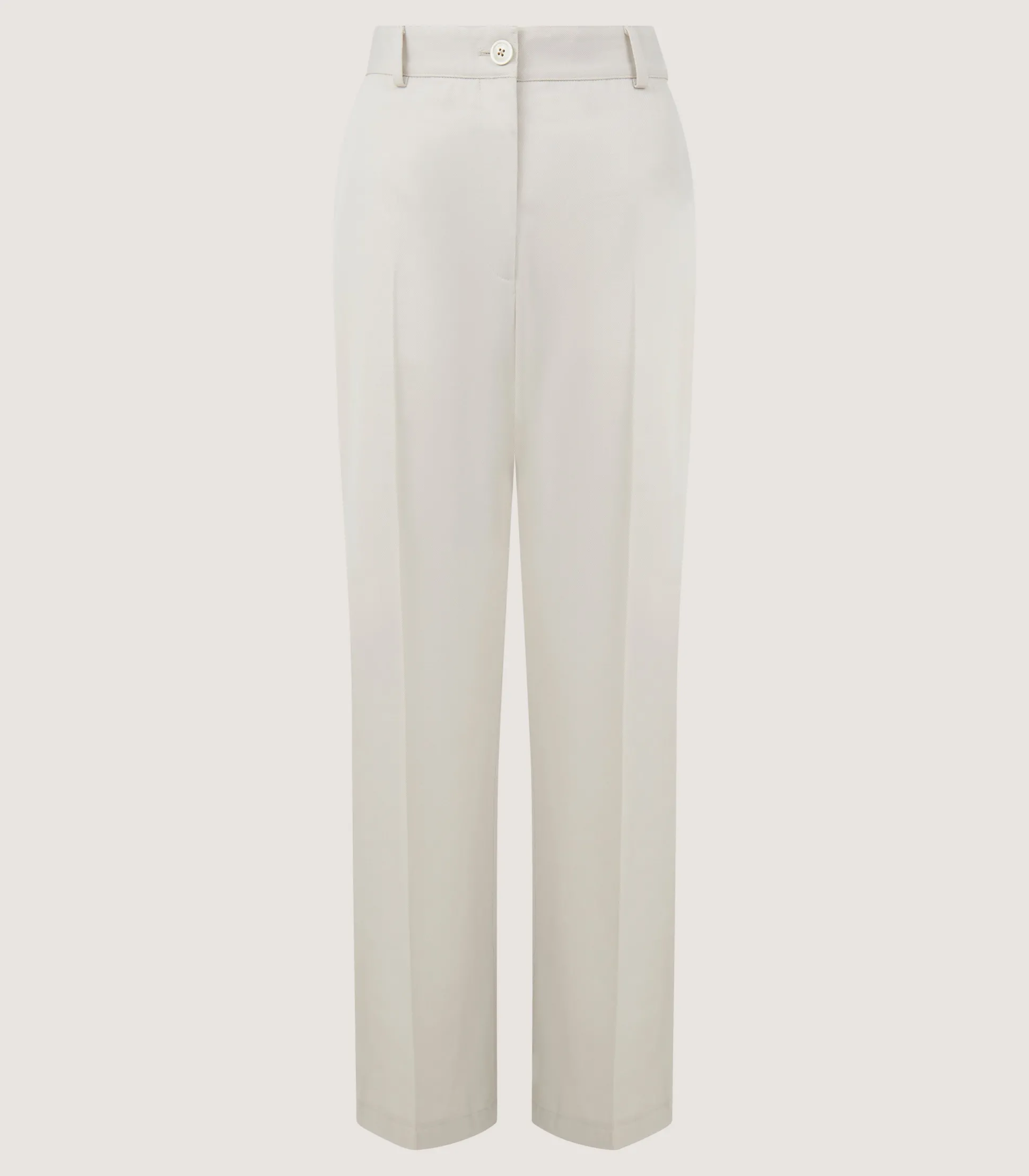 Women Purdey Women's Cotton Wool Flat Front Trouser in Pale Stone