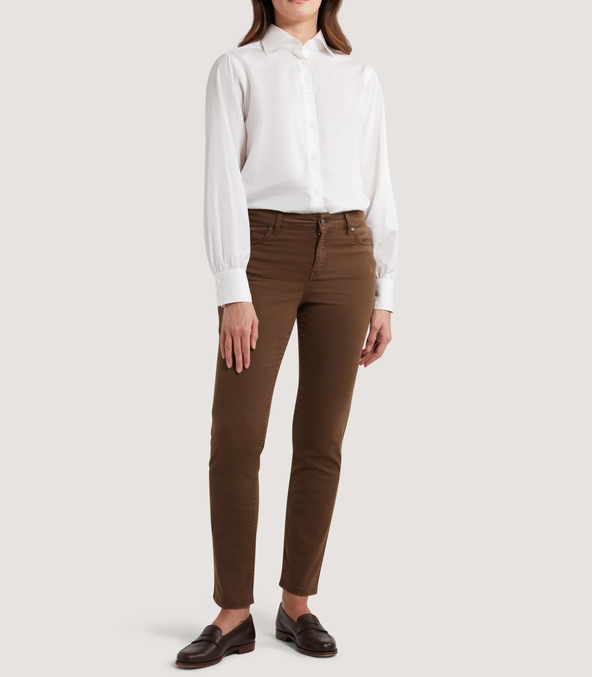 Women Purdey Women's Five Pocket Trouser in Walnut