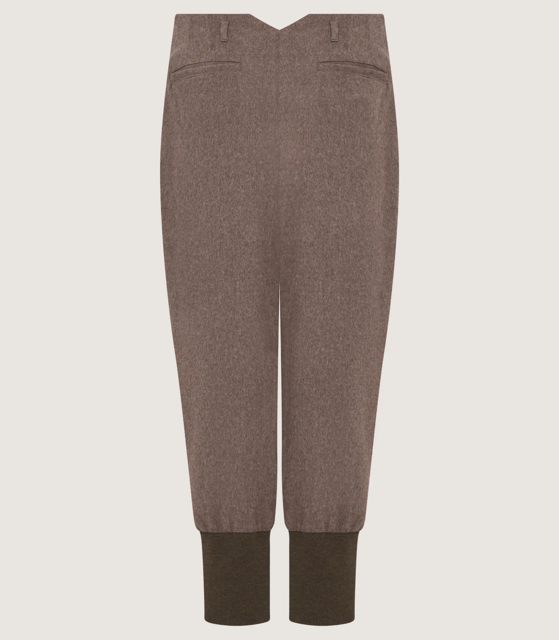 Women Purdey Women's Loden Two Pleat Breek with Storm Cuff in Taupe