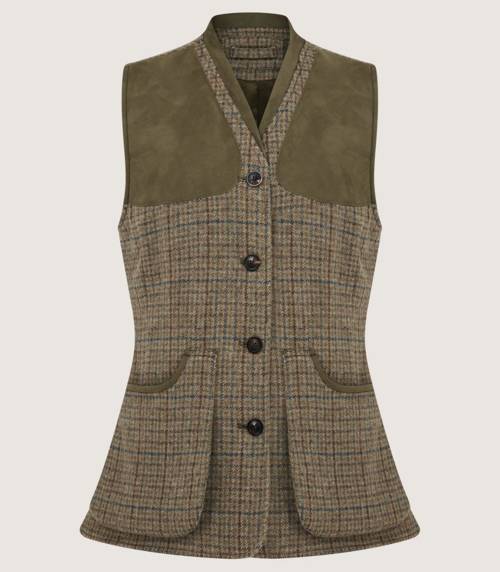 Women Purdey Women's Tweed Sporting Vest in Maree